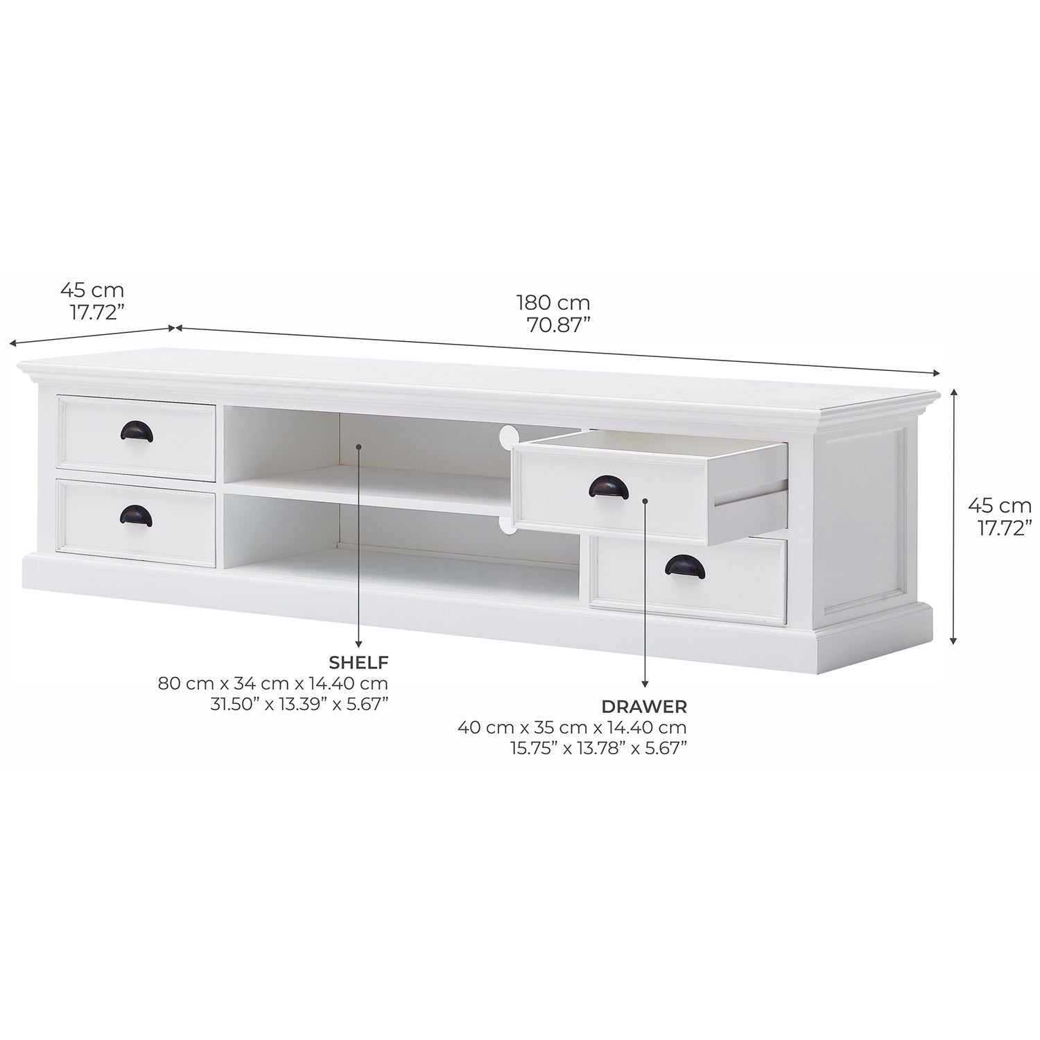 Beckton 4 Drawer Media Center