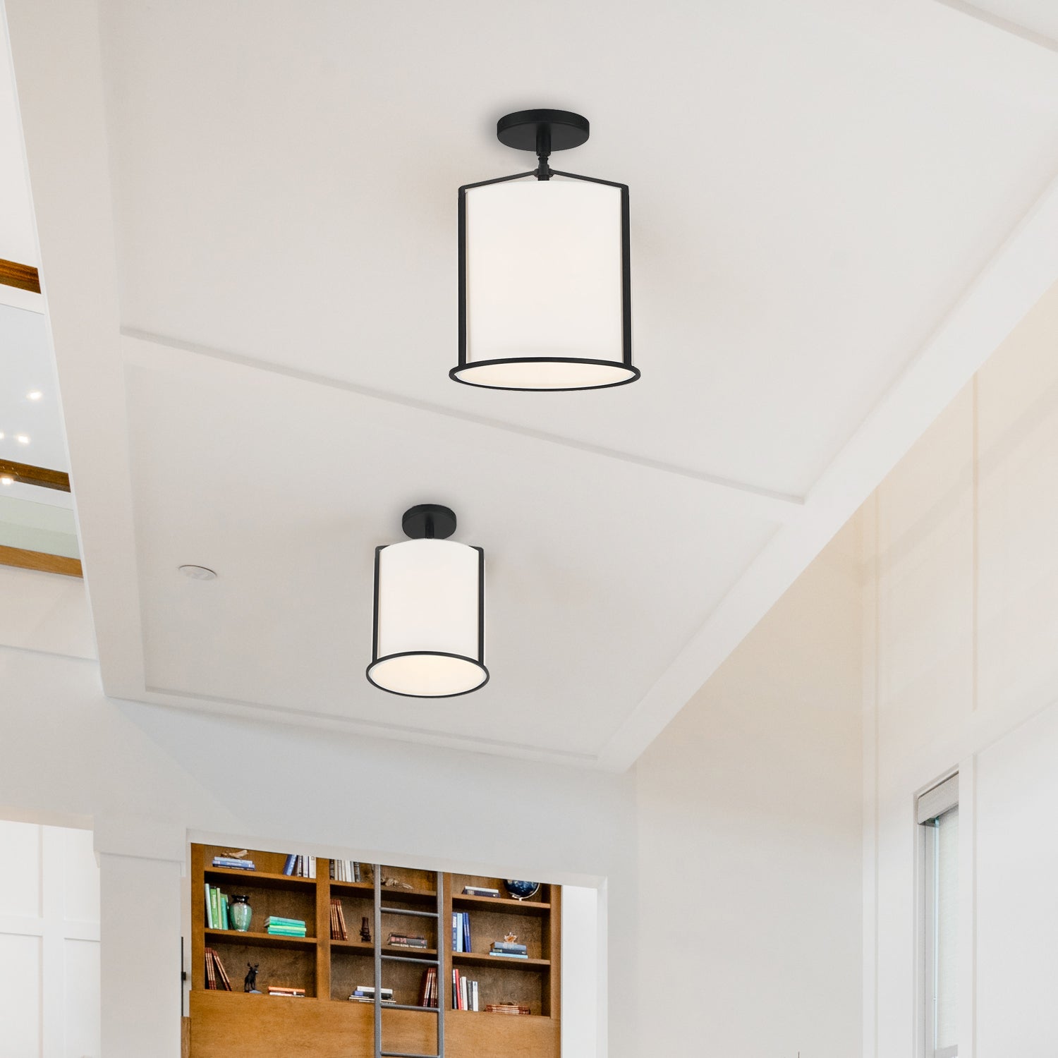 Crystorama Carlyn Semi Flush Ceiling Mount