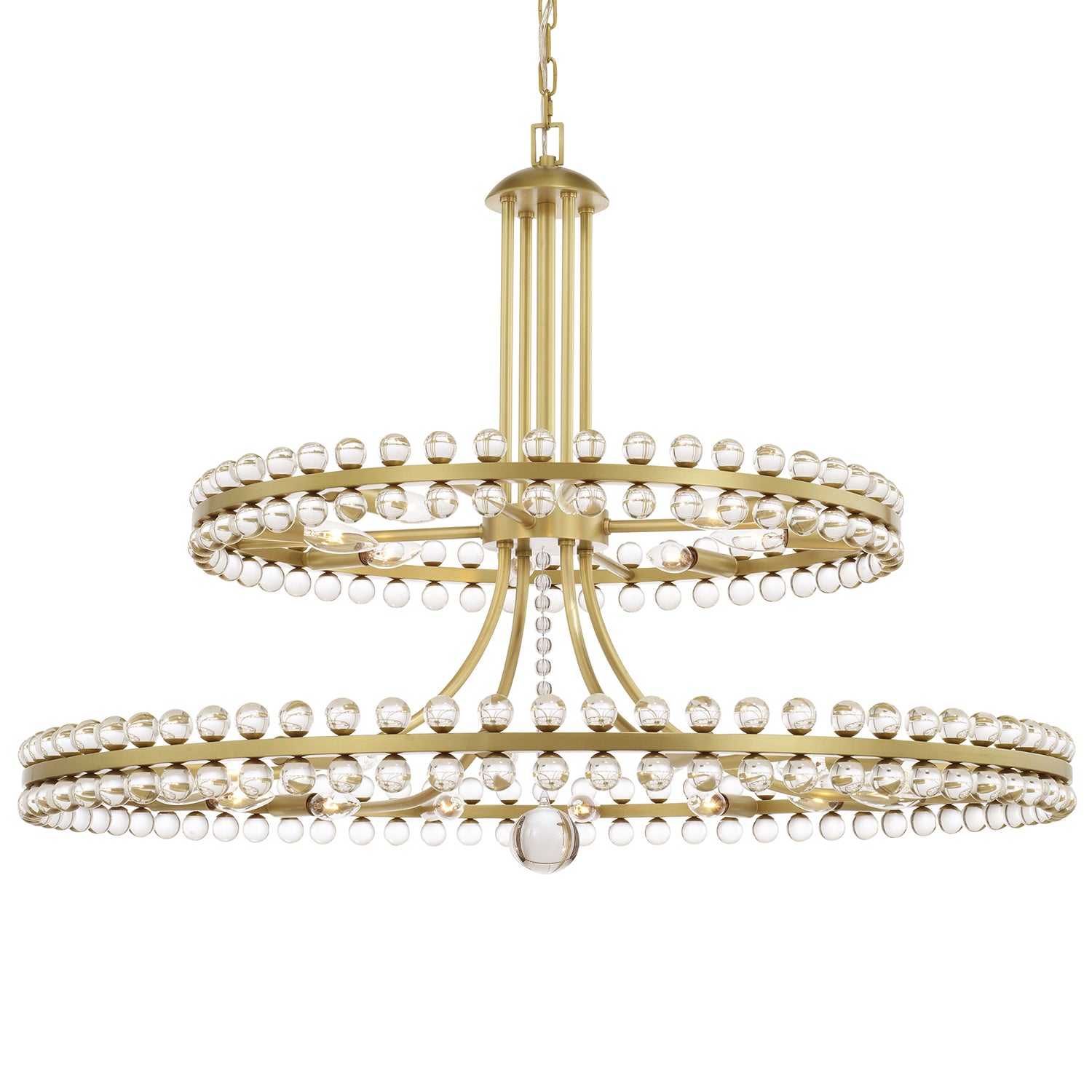 Crystorama Clover 24-Light Two Tier Chandelier