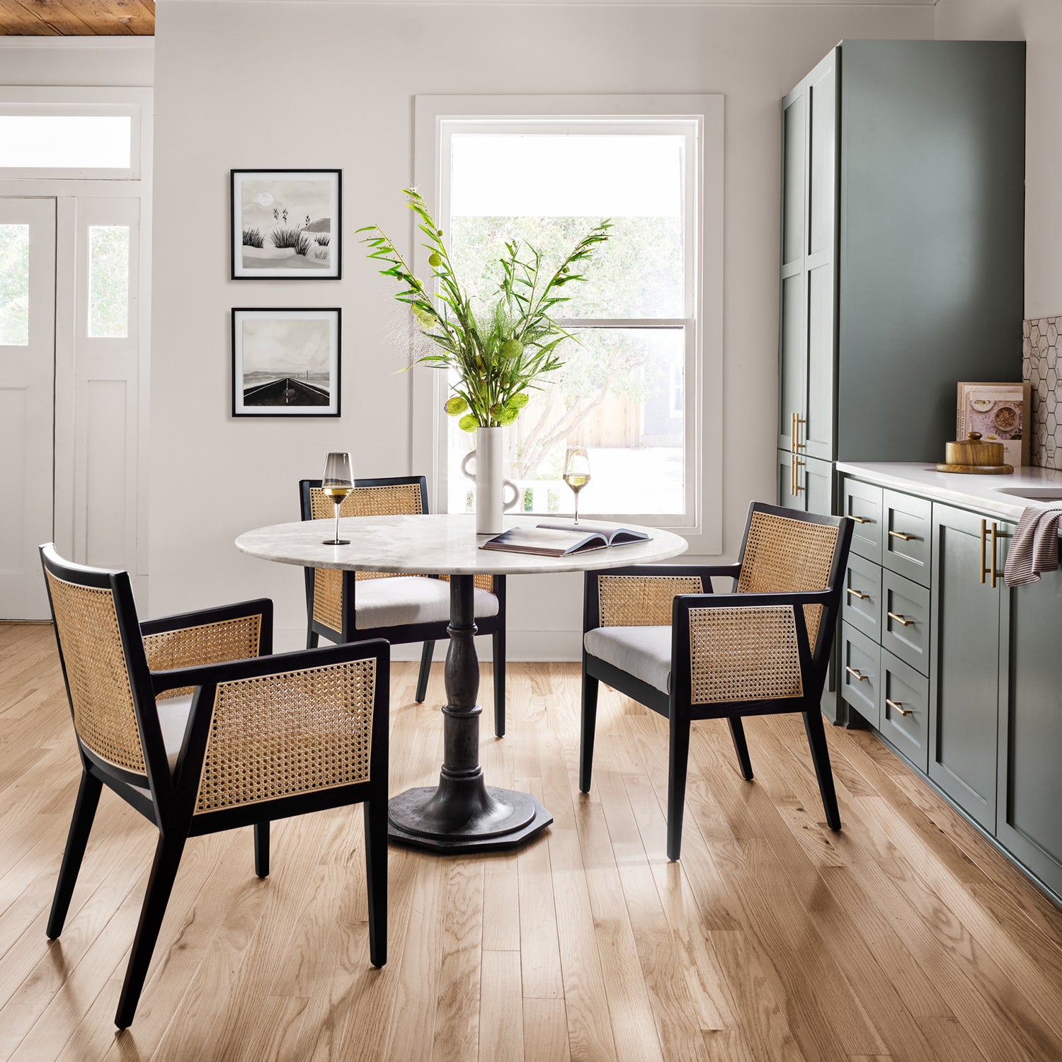 Four Hands Antonia Cane Dining Arm Chair Set of 2 - Final Sale