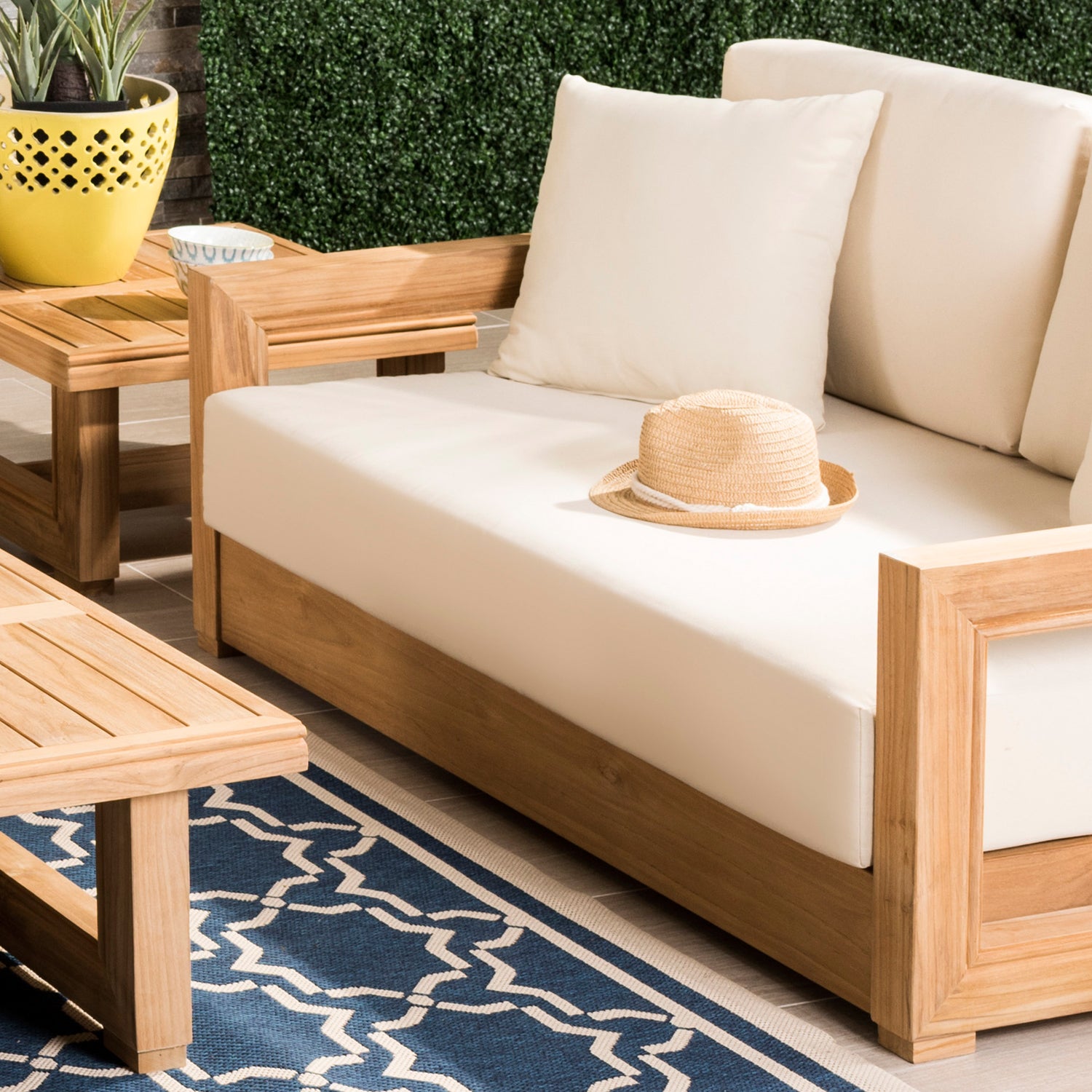 Huntington Teak Outdoor Loveseat