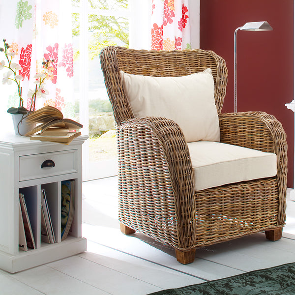 Dorchester Wicker Queen Chair – Paynes Gray