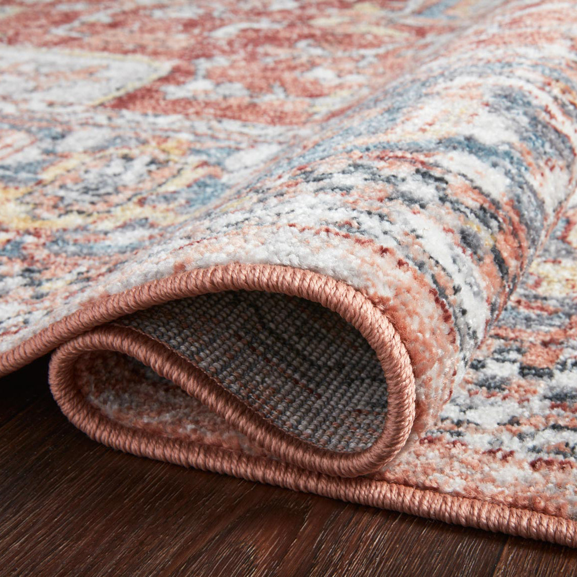 Loloi Cassandra Rust/Multi Power Loomed Rug