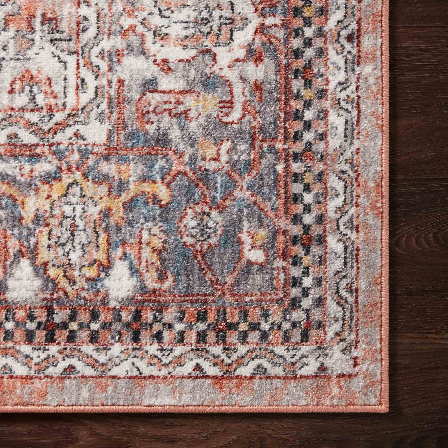 Loloi Cassandra Rust/Multi Power Loomed Rug