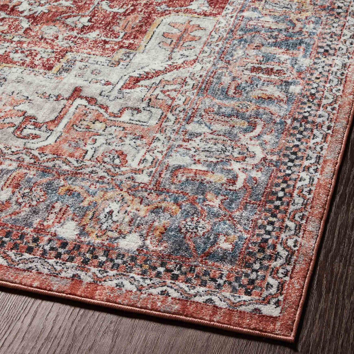 Loloi Cassandra Rust/Multi Power Loomed Rug