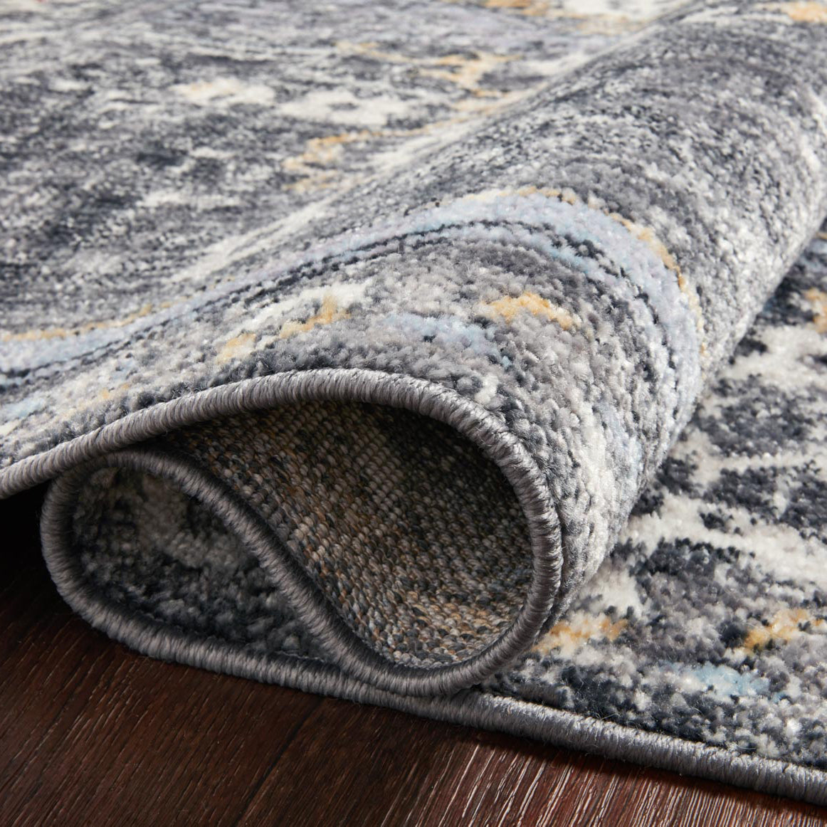 Loloi Cassandra Charcoal/Gold Power Loomed Rug