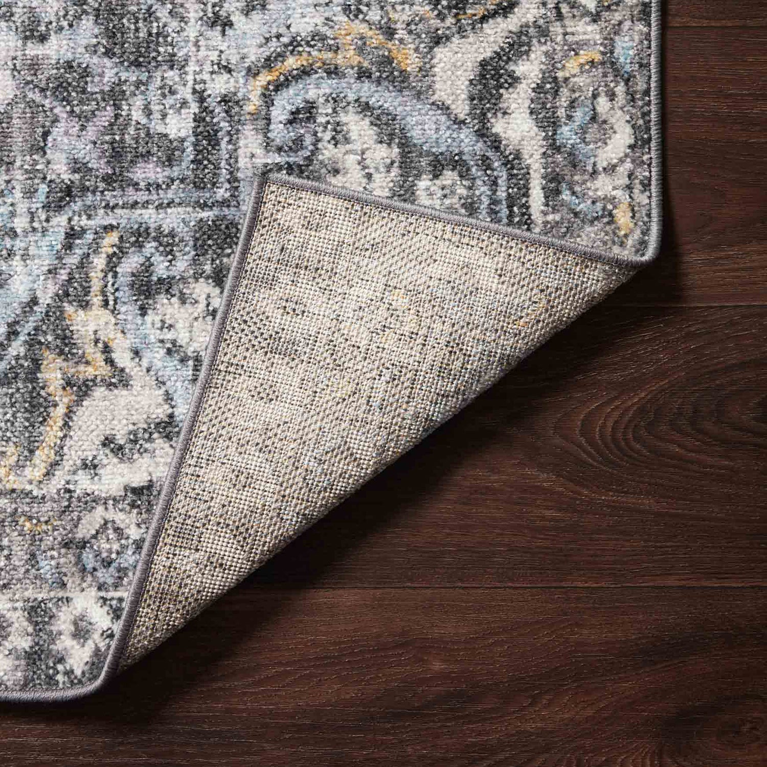 Loloi Cassandra Charcoal/Gold Power Loomed Rug