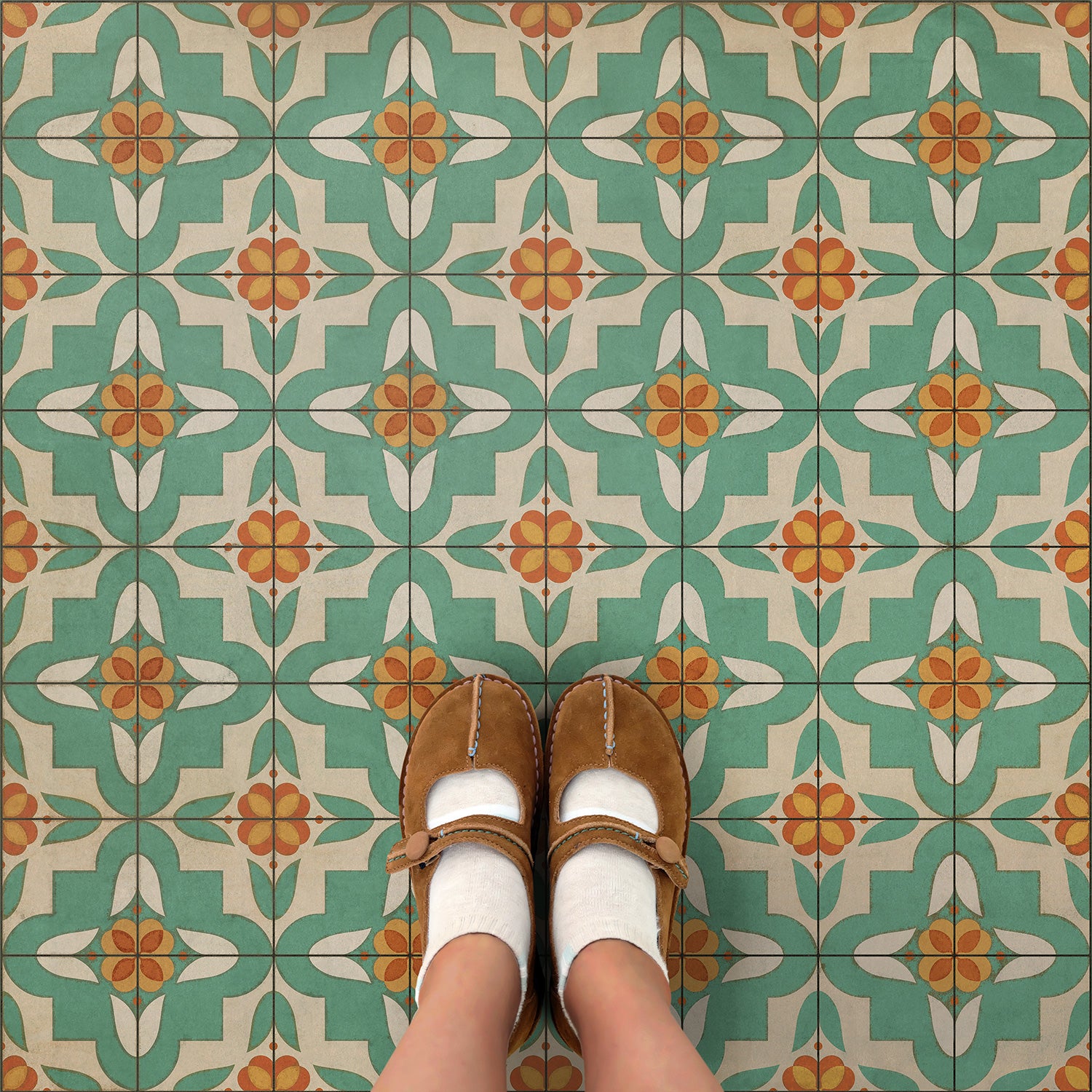 Pattern 33 - Dutch Vinyl Floorcloth