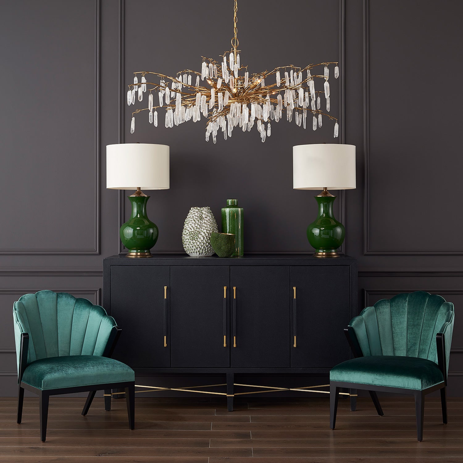 Currey & Co Forest Dawn Chandelier