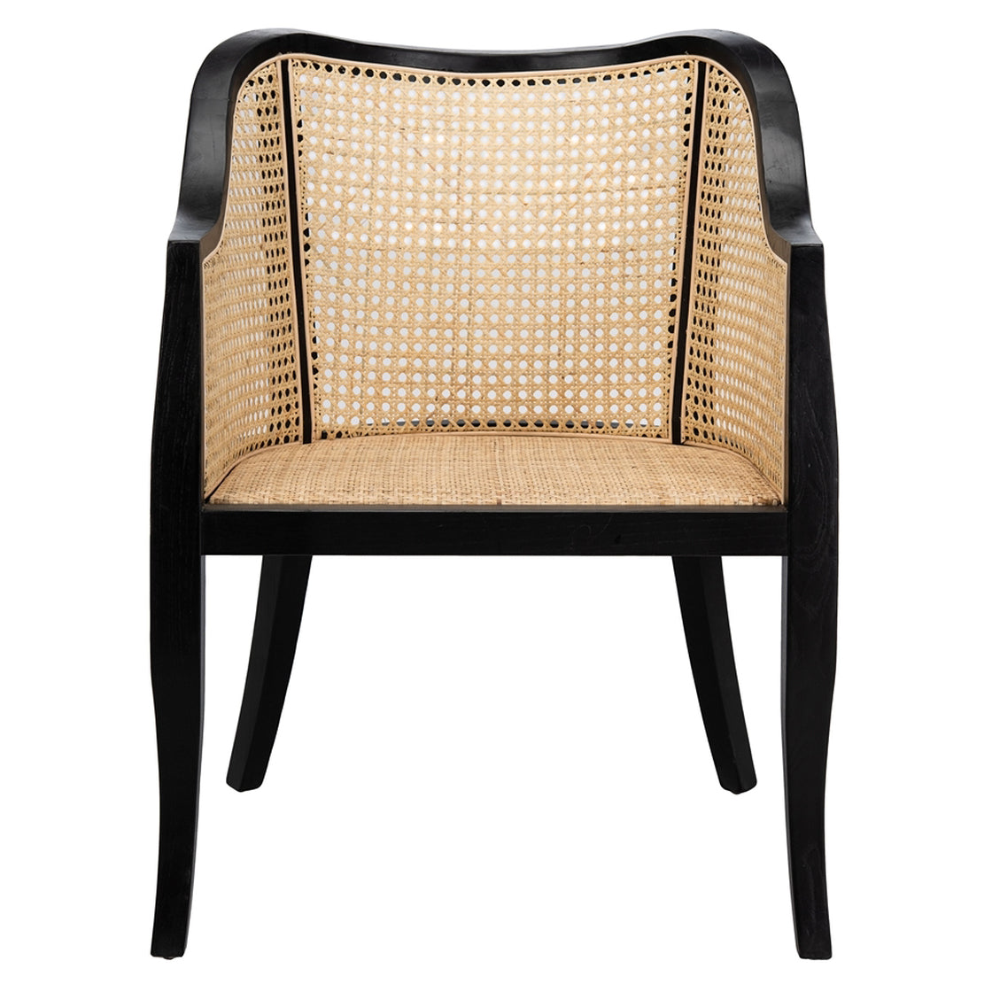 Weitzman Natural Cane Dining Chair