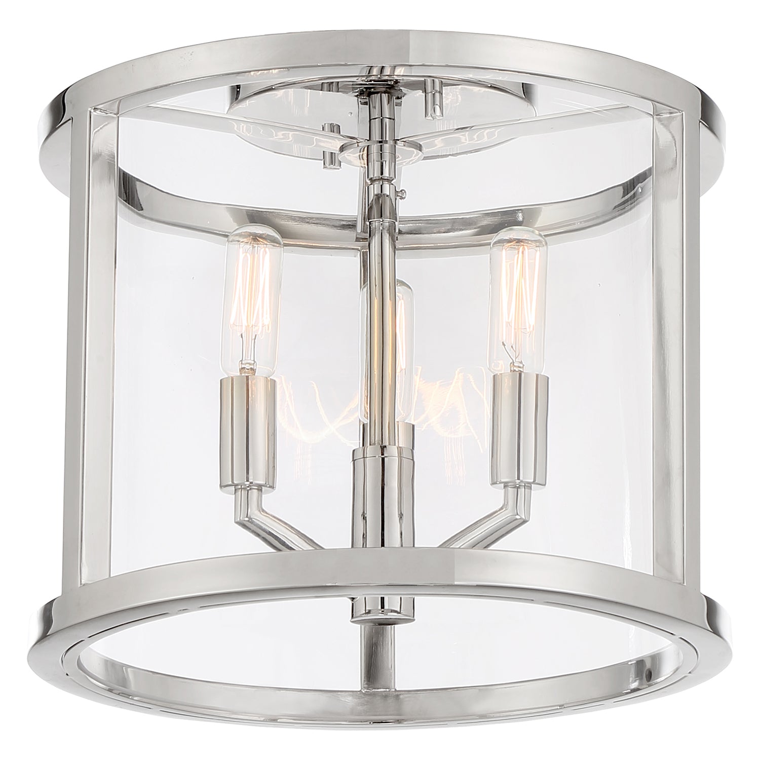 Libby Langdon for Crystorama Devon 3 Light Flush Semi Ceiling Mount
