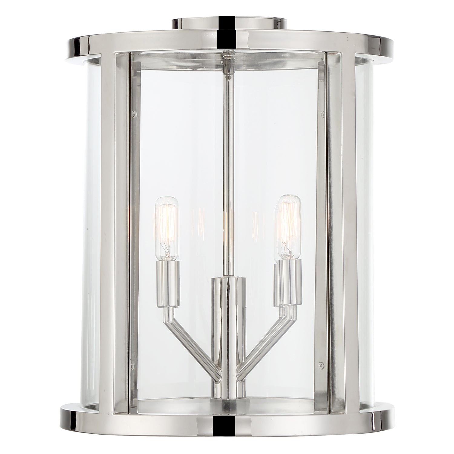 Libby Langdon for Crystorama Devon 3 Light Flush Semi Ceiling Mount