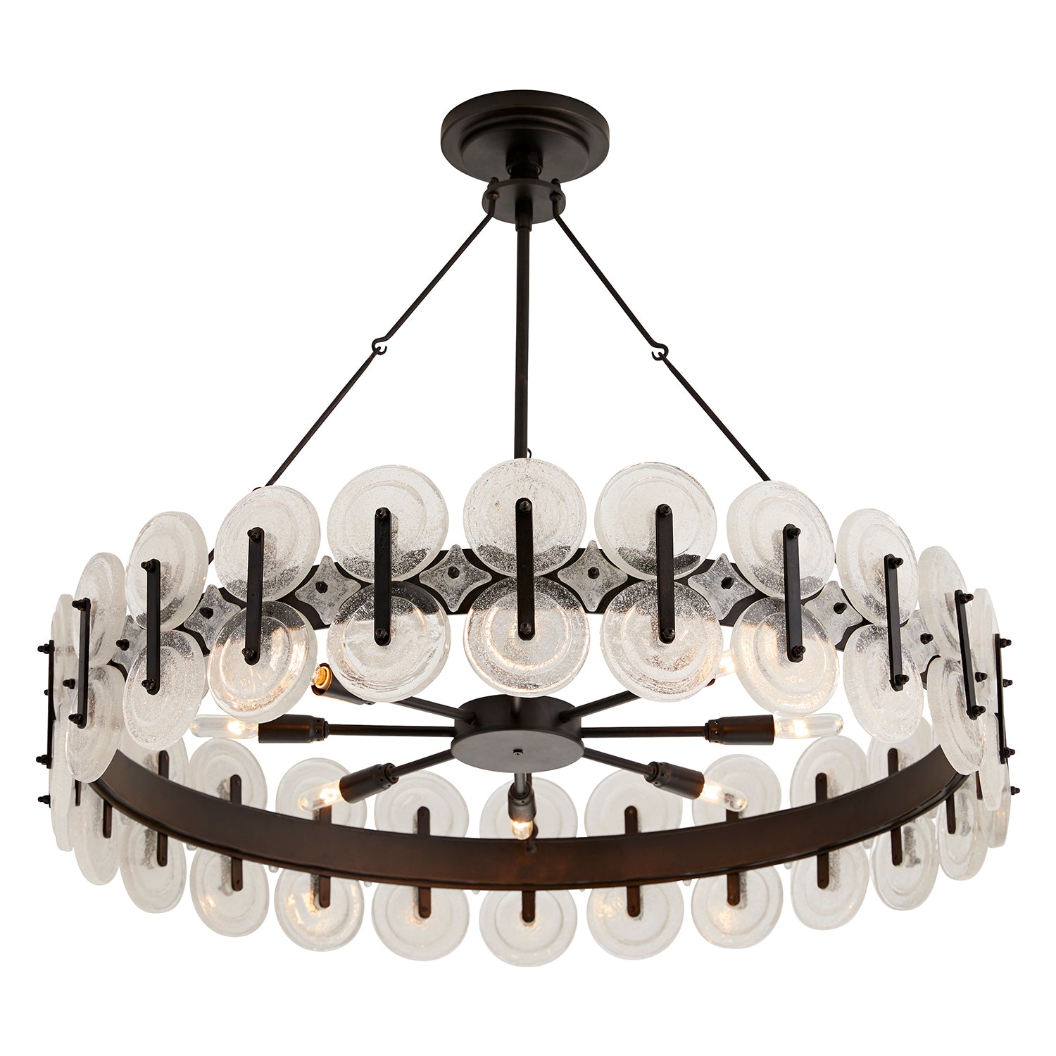 Laura Kirar for Arteriors Rondelle Chandelier