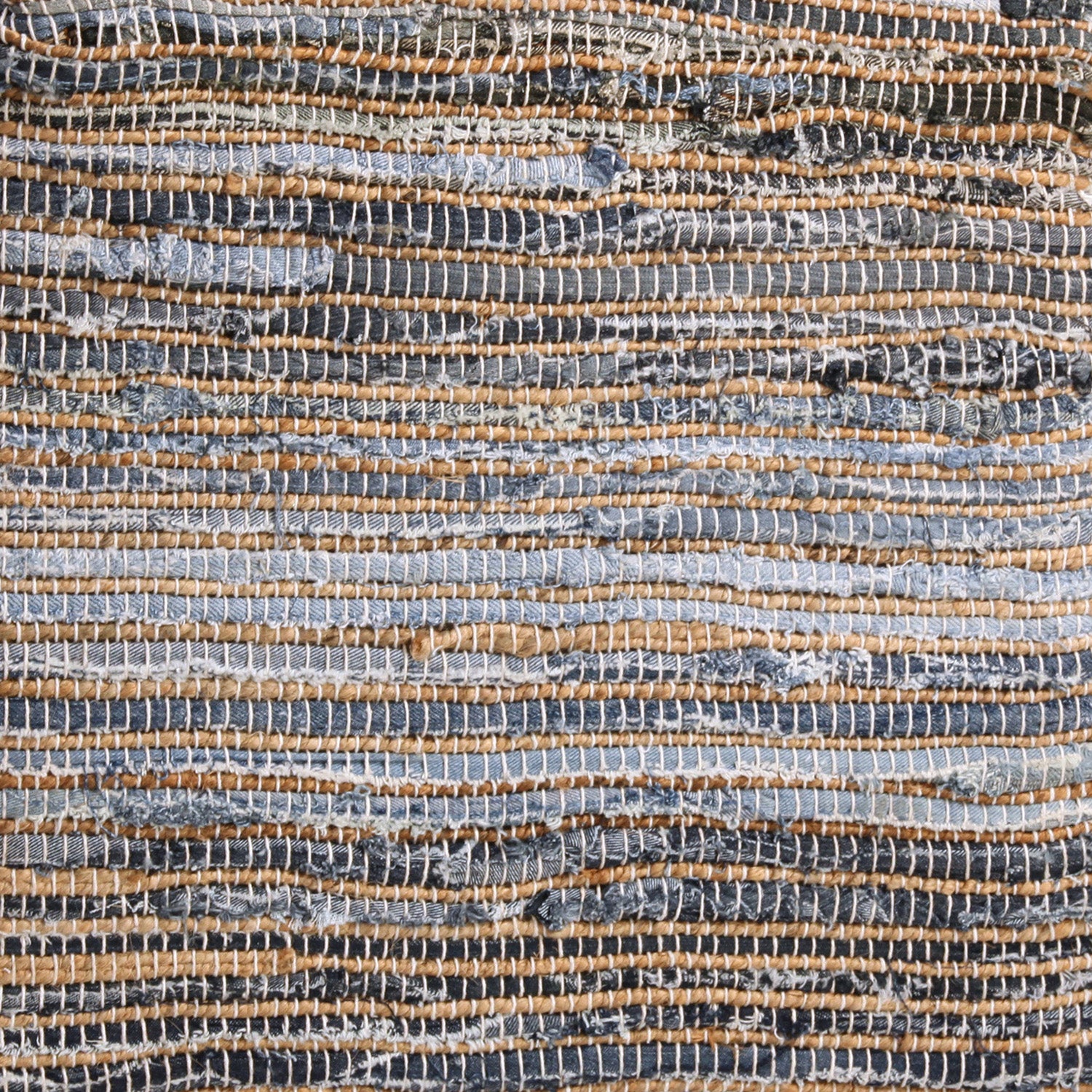 Frisco Handwoven Square Pouf