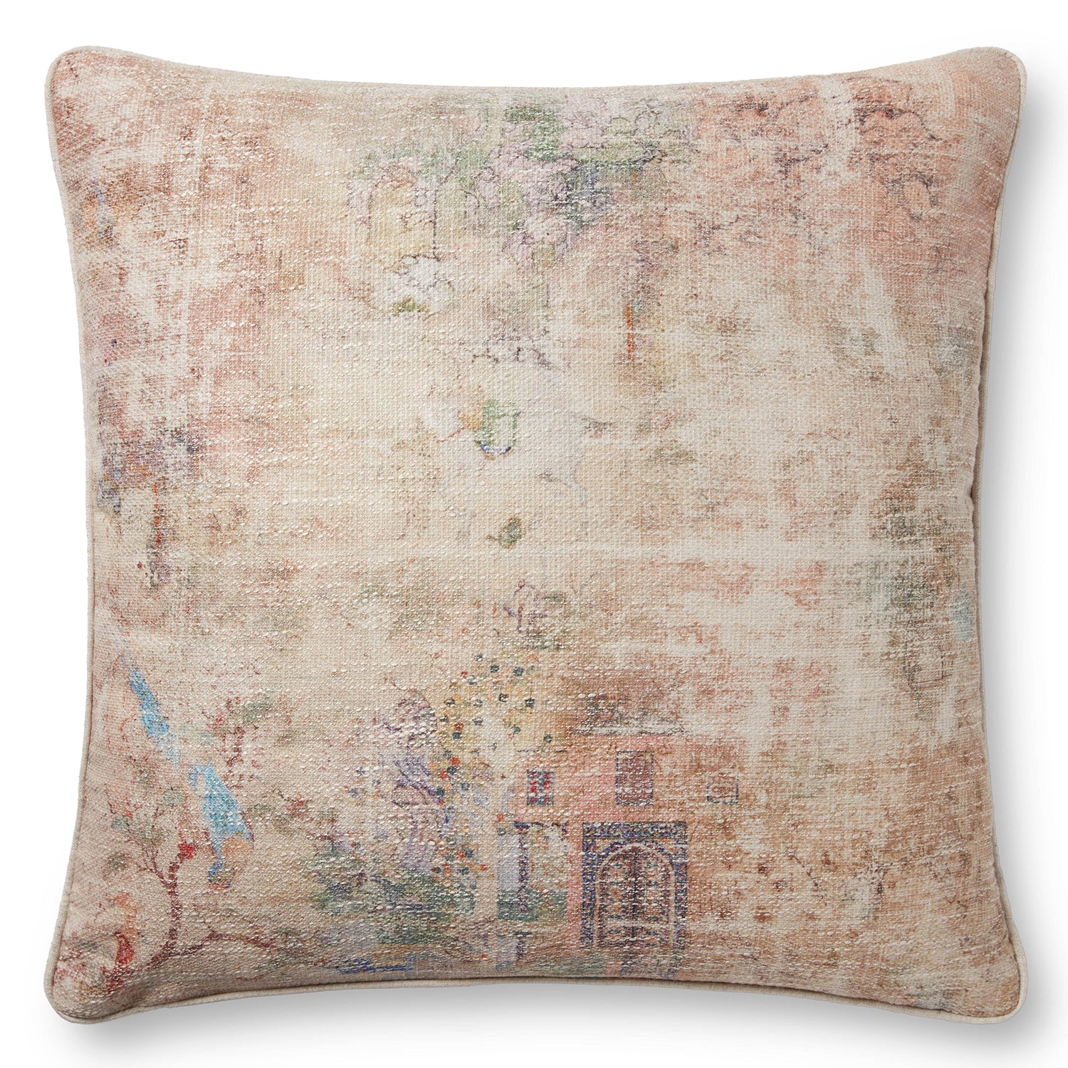 Loloi Ely Beige/Multi Throw Pillow Set of 2