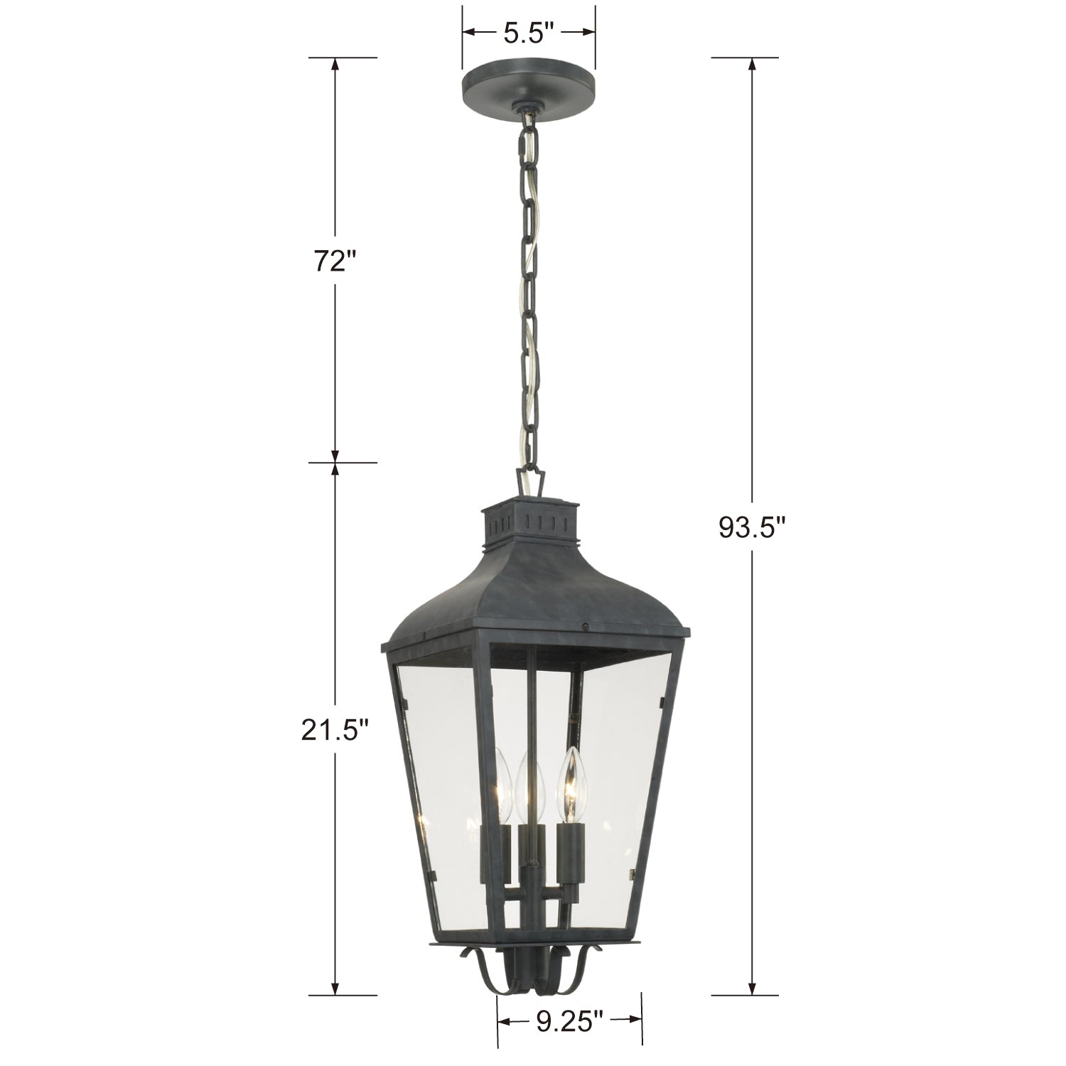 Crystorama Dumont Outdoor Chandelier