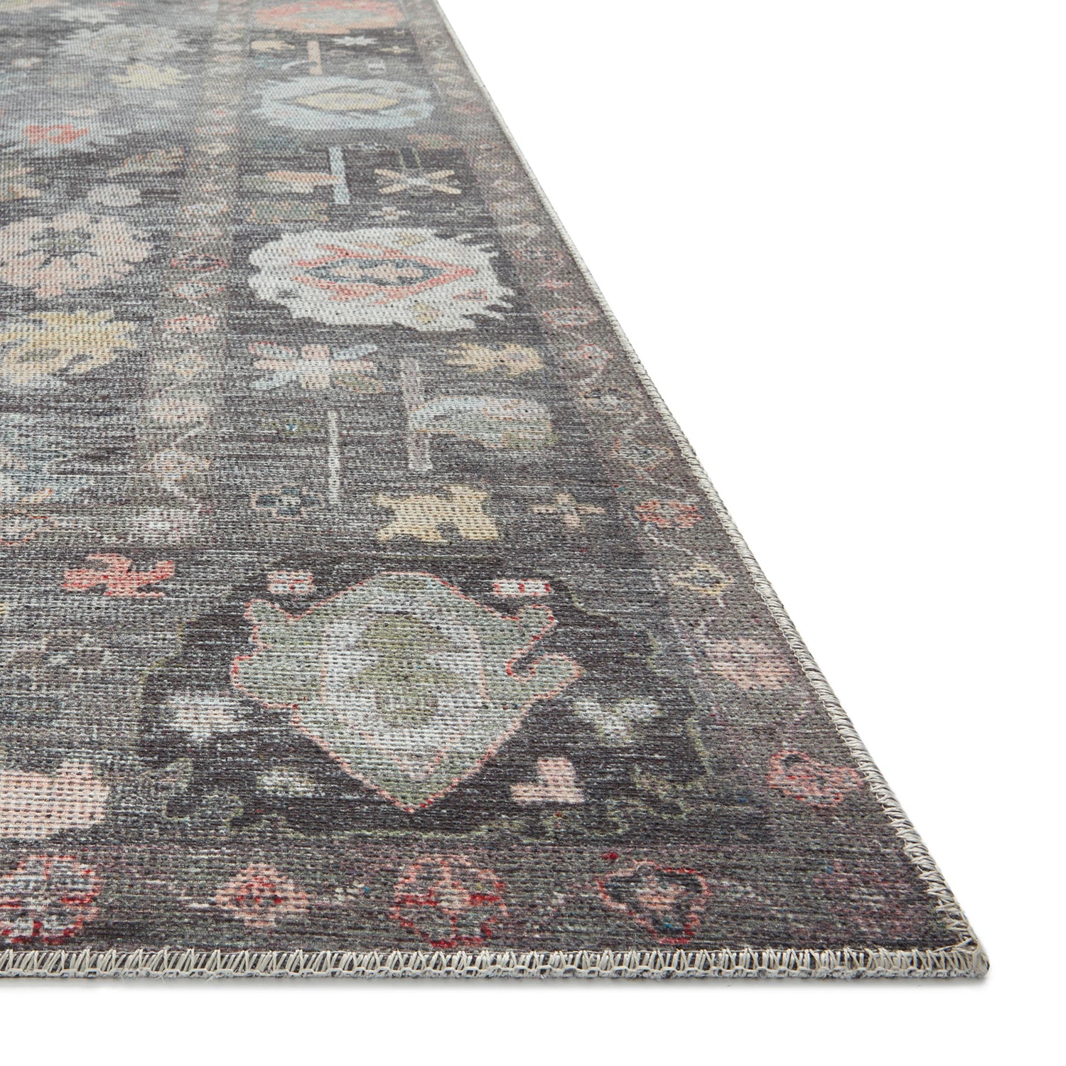 Loloi Elysium Charcoal/Multi Power Loomed Rug