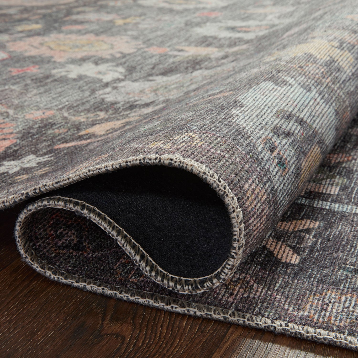 Loloi Elysium Charcoal/Multi Power Loomed Rug