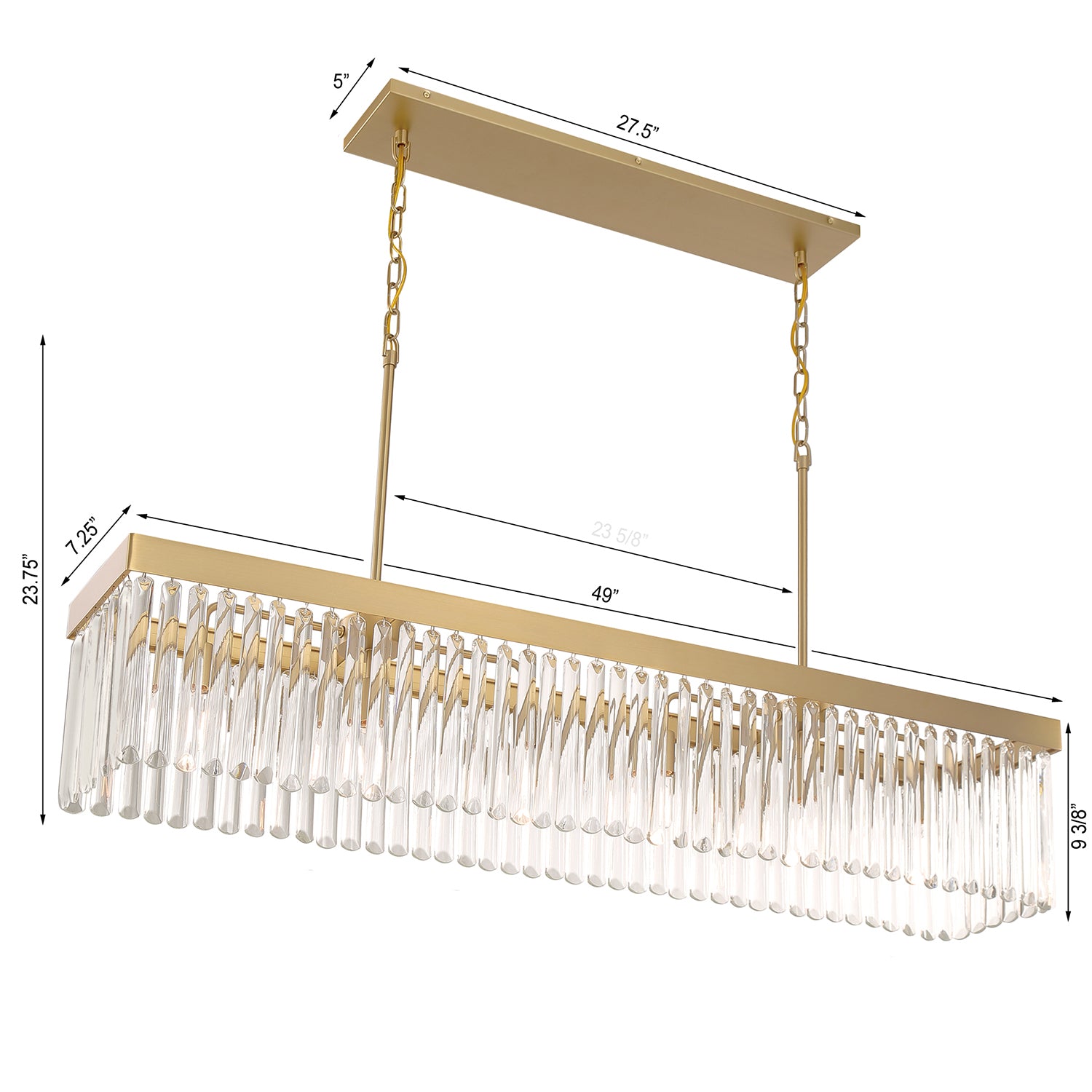 Crystorama Emory Linear Chandelier