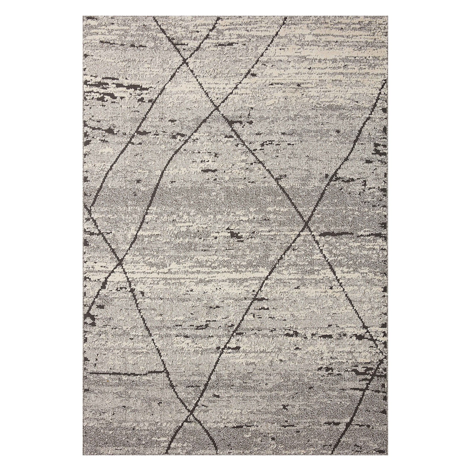 Loloi Fabian Gray/Charcoal Power Loomed Rug