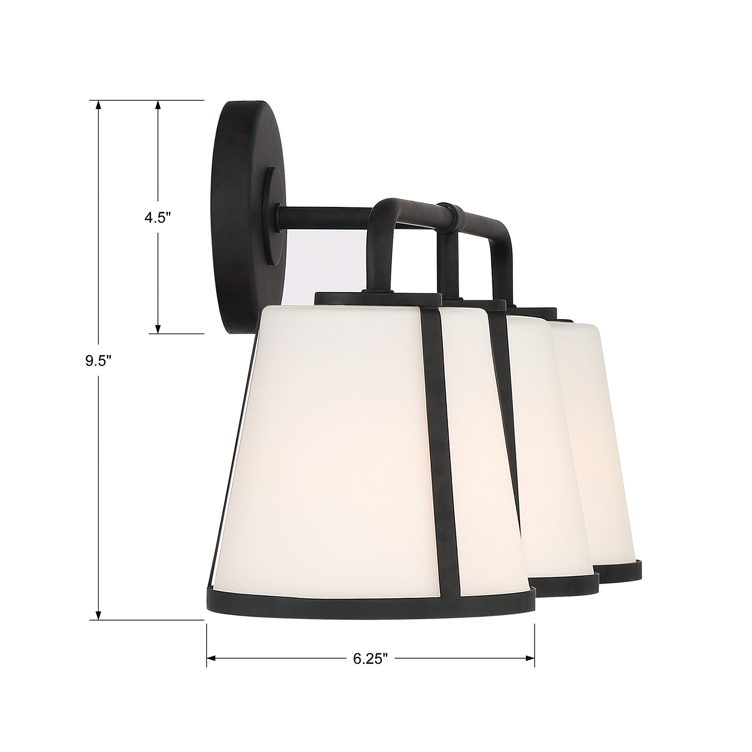 Crystorama Fulton 3-Light Bath Vanity Light