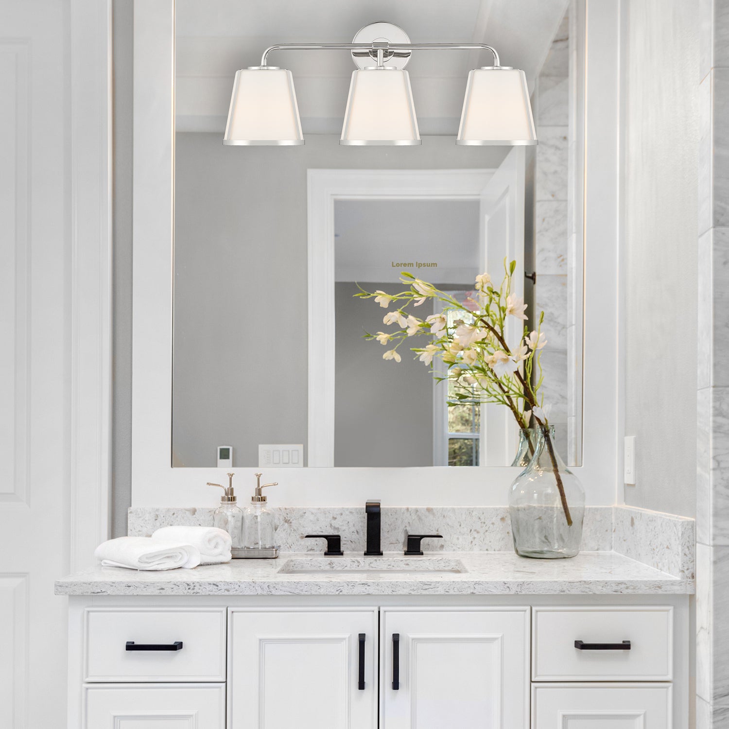 Crystorama Fulton 3-Light Bath Vanity Light