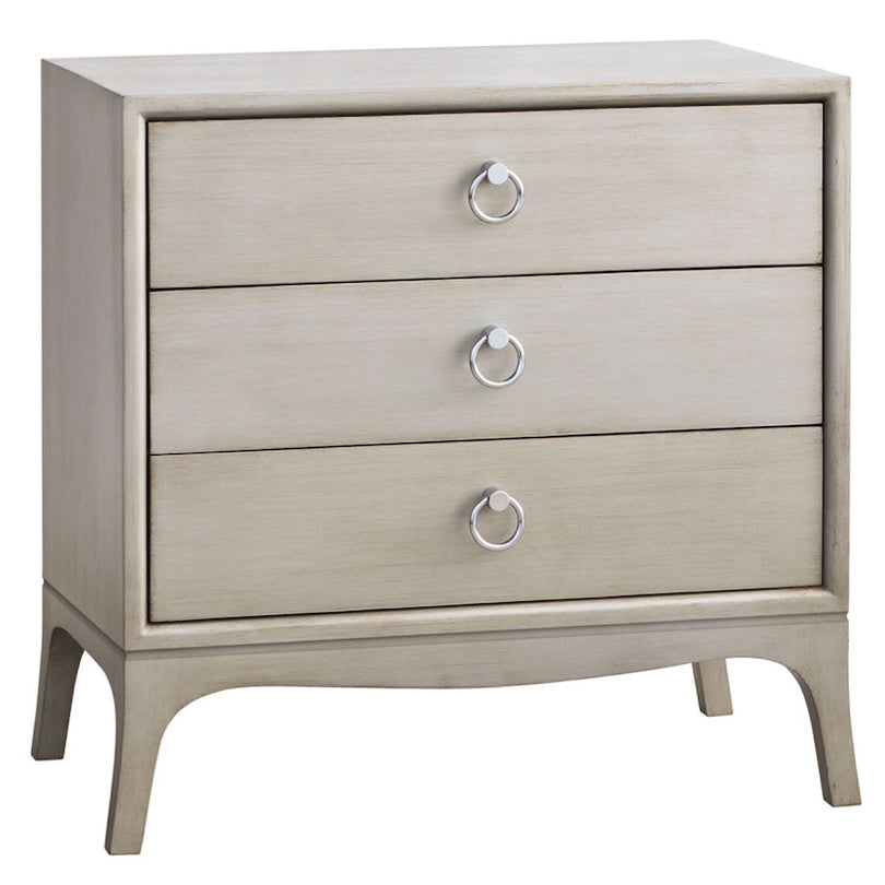 Redford House Fiona 3 Drawer Nightstand Set of 2