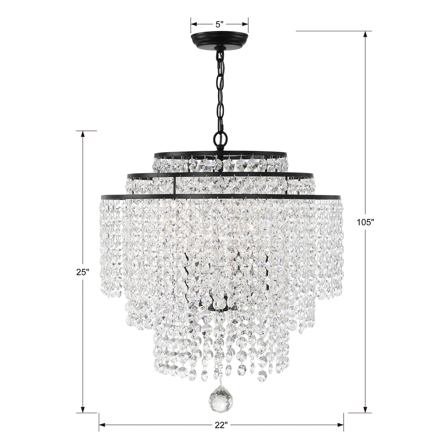 Crystorama Gabrielle 6-Light Chandelier