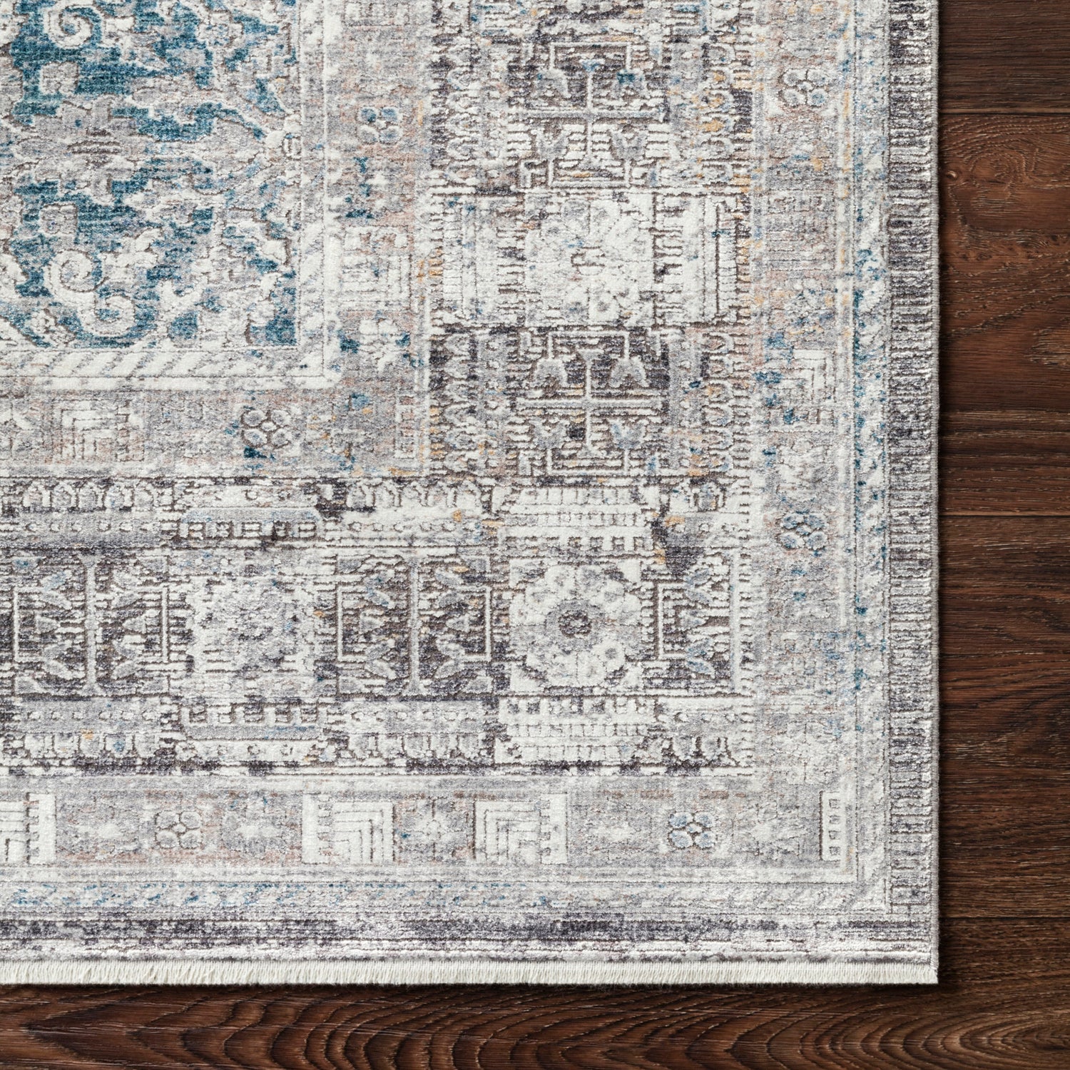 Loloi Gemma Silver/Blue Power Loomed Rug