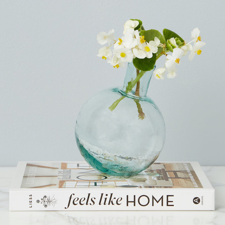 Etu Home Clear Sphere Bud Vase Set of 2