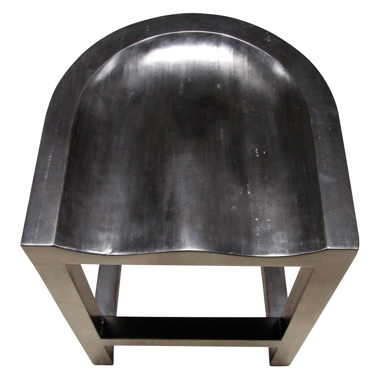 Noir Saddle Hand Rubbed Black Counter Stool Set of 2