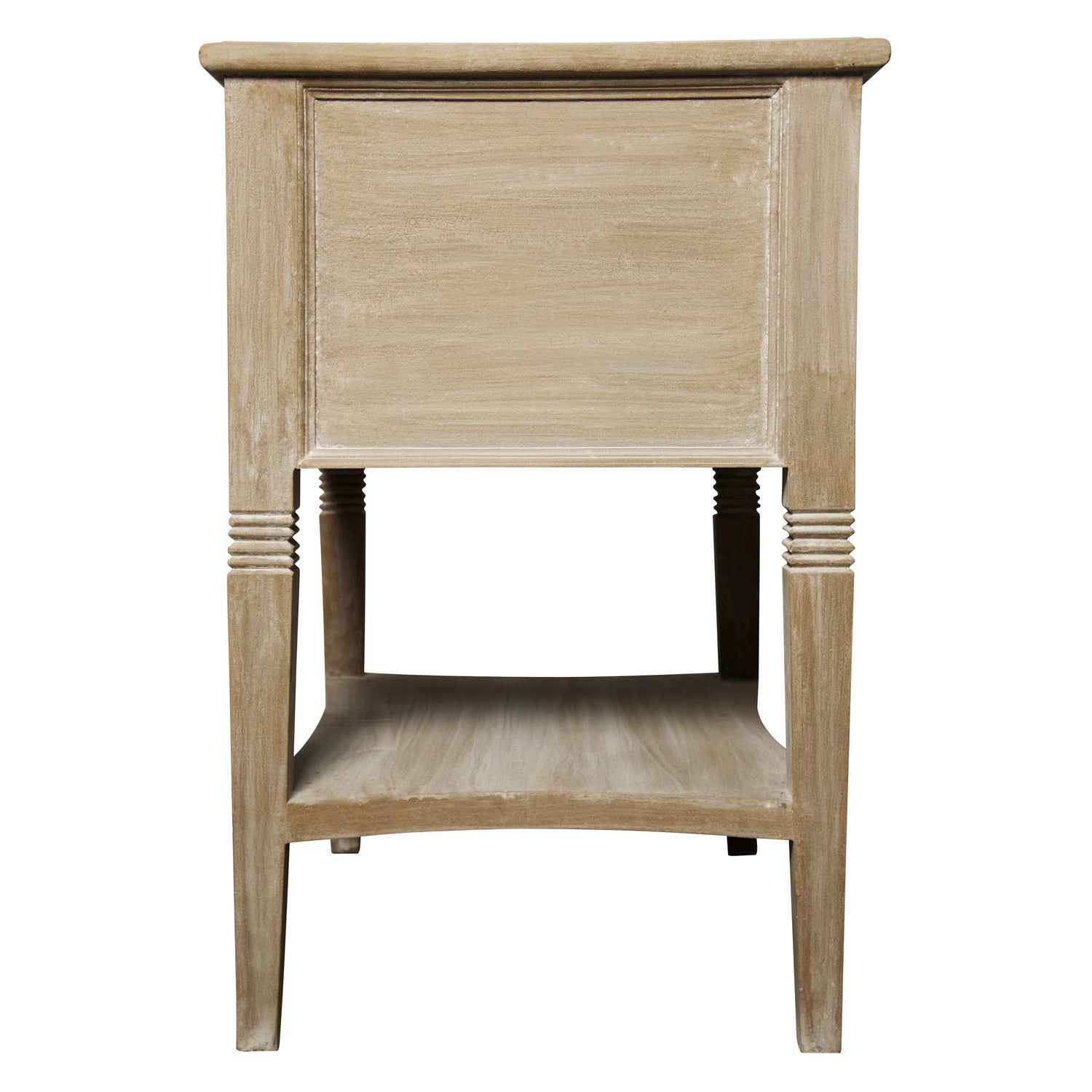 Noir Oxford 2 Drawer Side Table