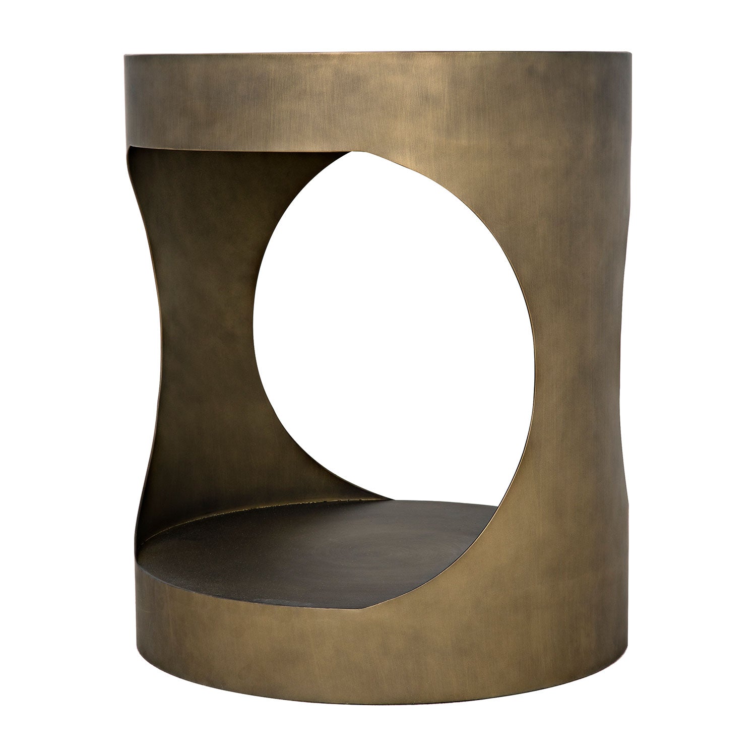 Noir Eclipse Round Side Table