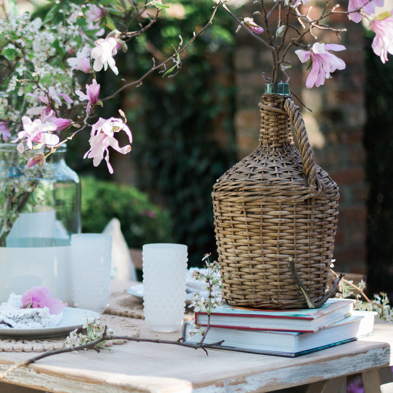 Etu Home Wicker Demijohn Bottle