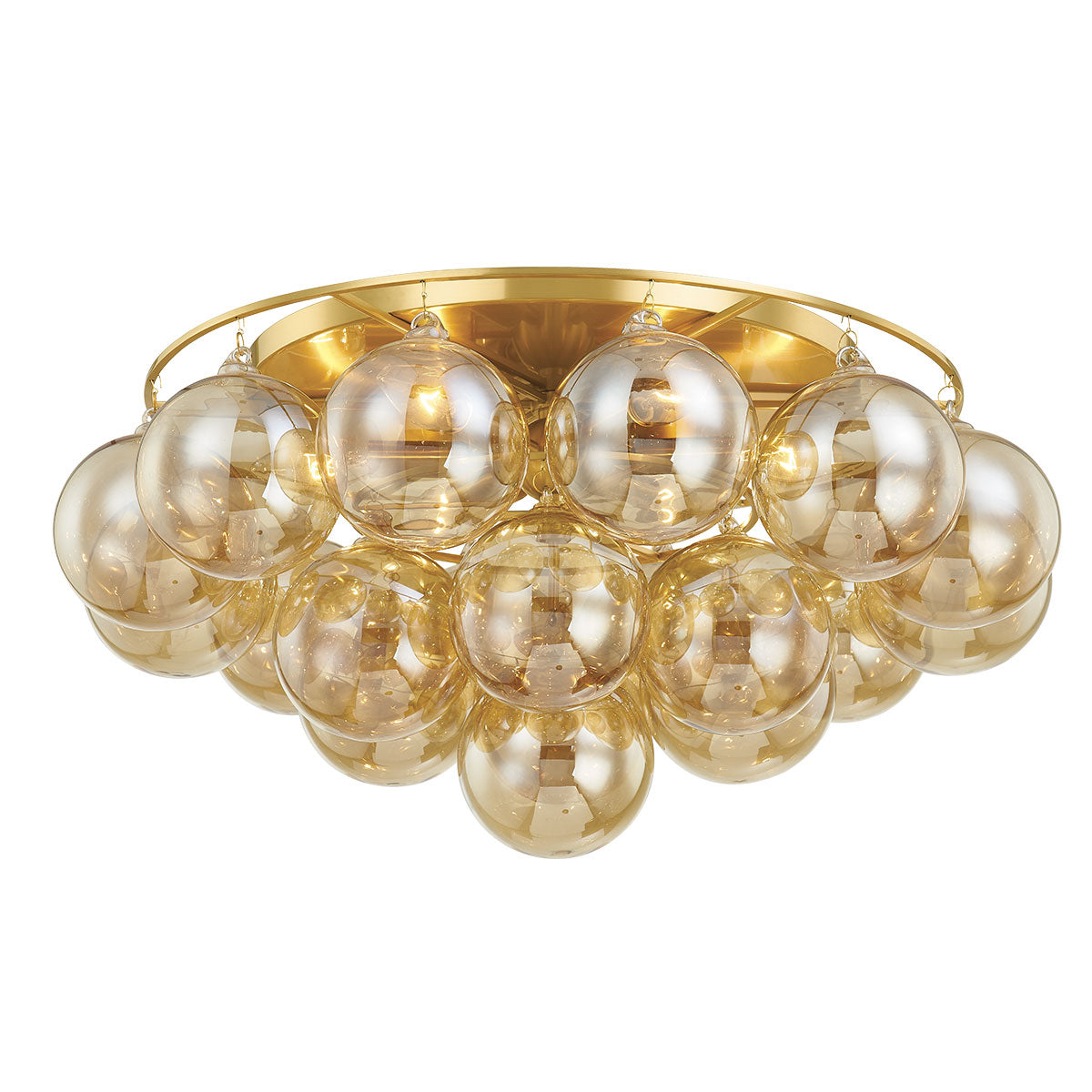 Megan Molten x Mitzi Mimi Flush Brass Ceiling Mount