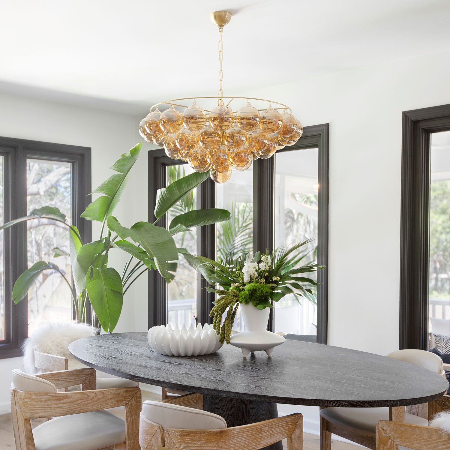 Megan Molten x Mitzi Mimi Brass Chandelier