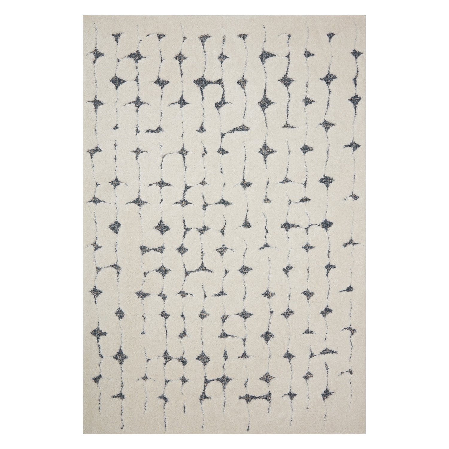 Loloi Hagen White/Navy Power Loomed Rug