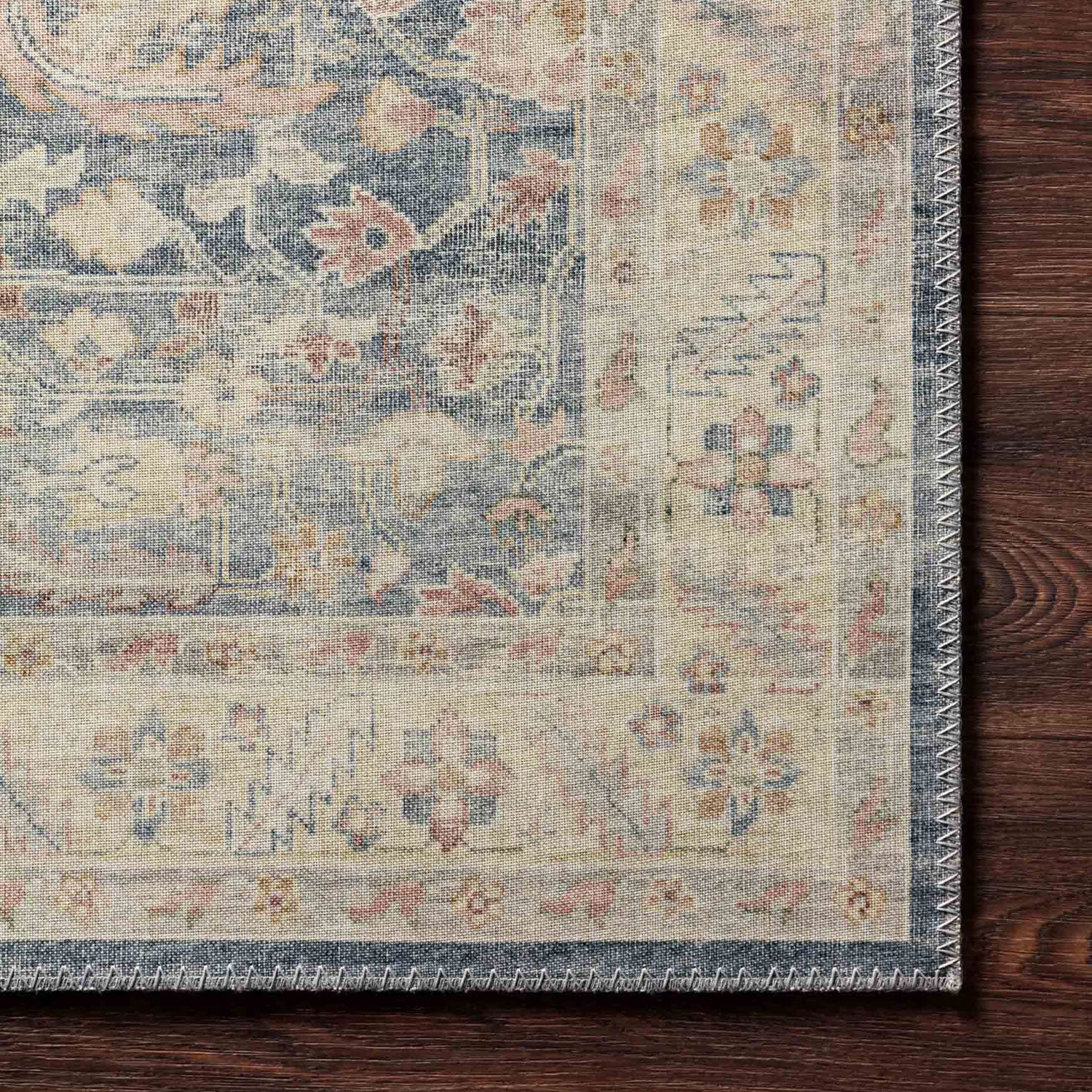 Loloi Hathaway Denim/Multi Power Loomed Rug