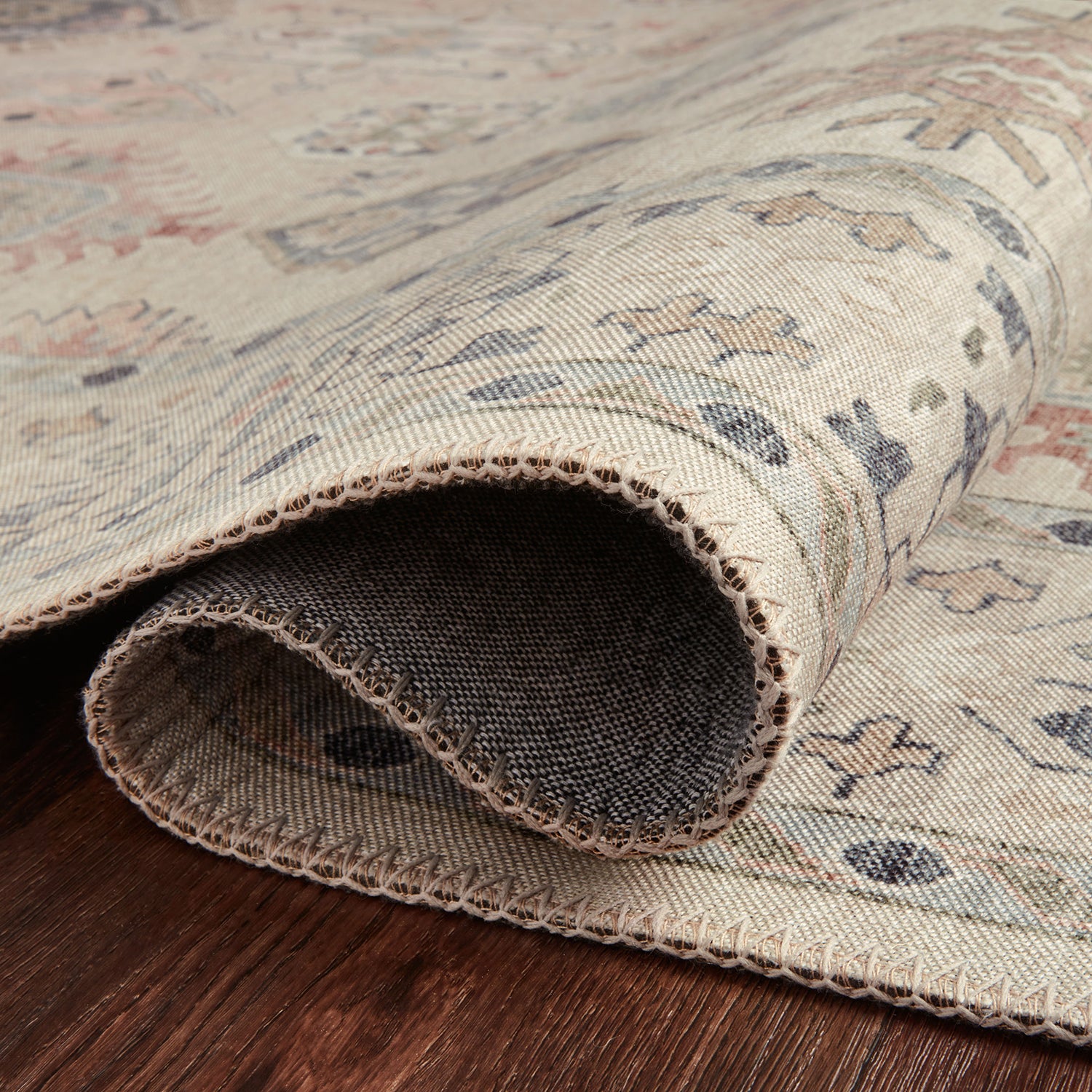 Loloi Hathaway Beige/Multi Power Loomed Rug