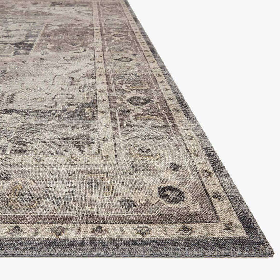 Loloi Hathaway Steel/Ivory Power Loomed Rug