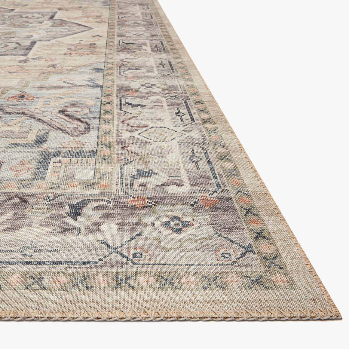 Loloi Hathaway Multi/Ivory Power Loomed Rug