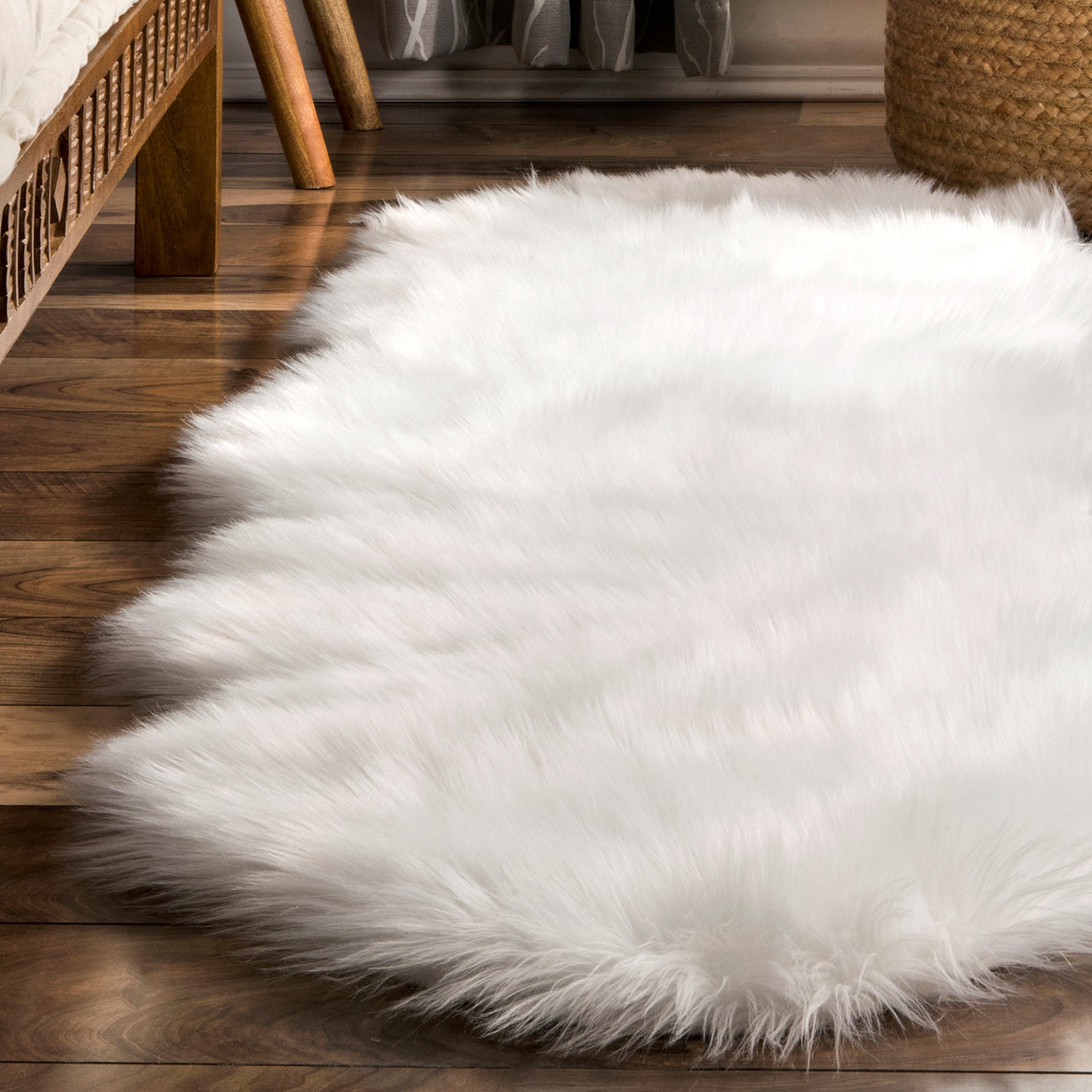 Sloan Faux Sheepskin Shag Rug