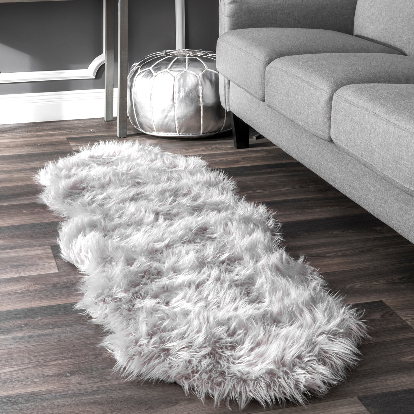 Sloan Faux Sheepskin Shag Rug