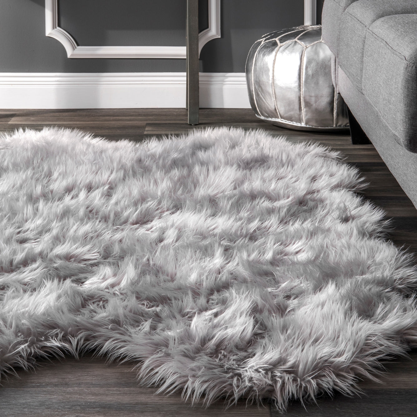 Cascade Faux Sheepskin Shag Rug