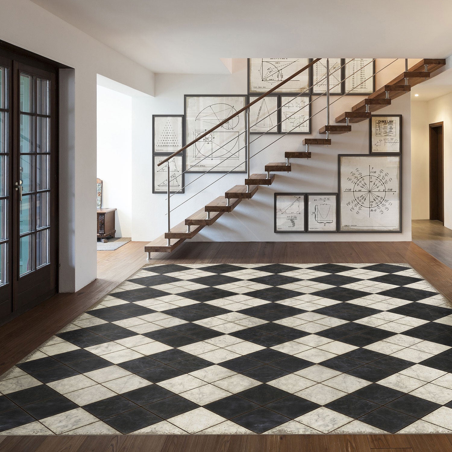 Pattern 65 - High Fidelity Vinyl Floorcloth