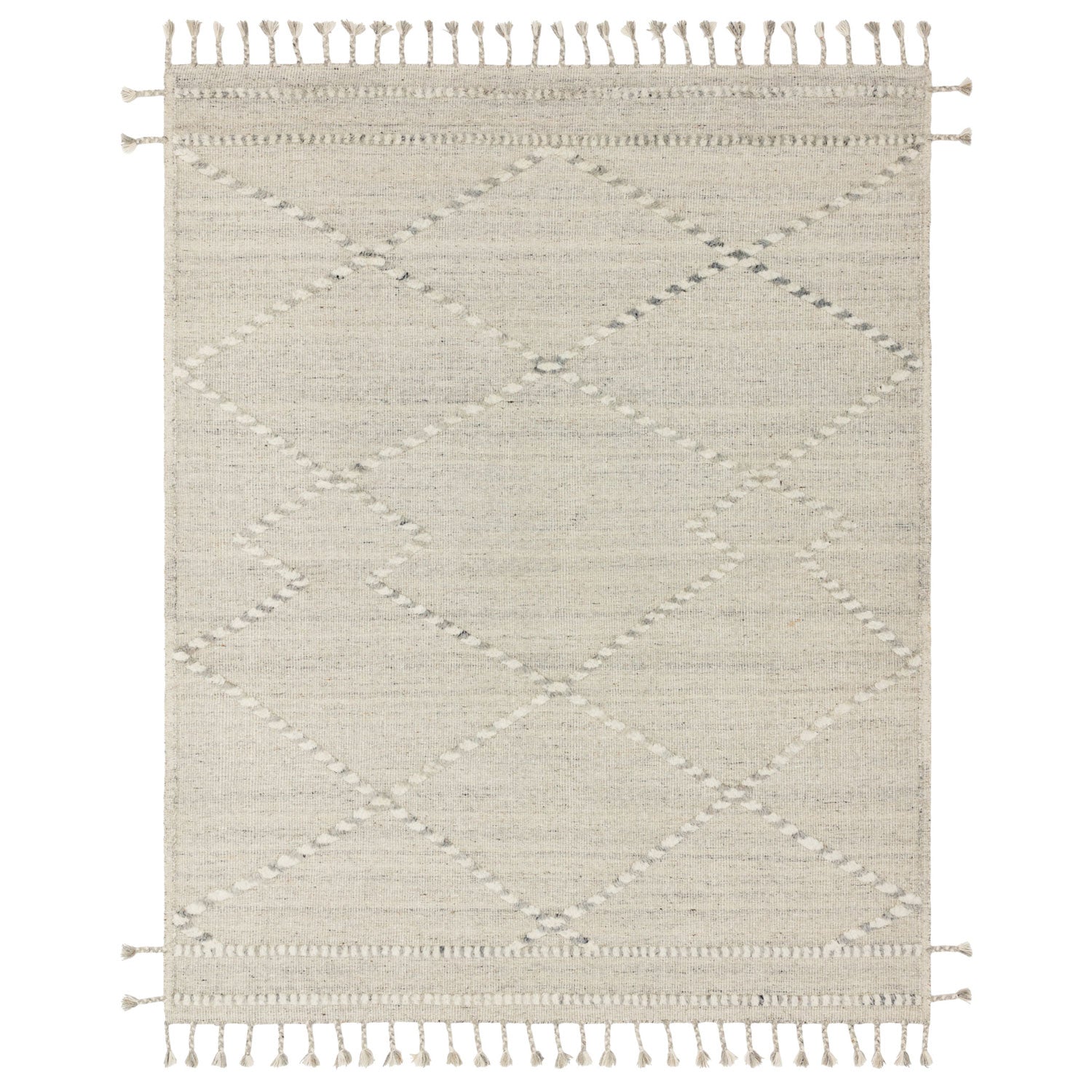 Loloi Iman Ivory/Light Gray Hand Knotted Rug