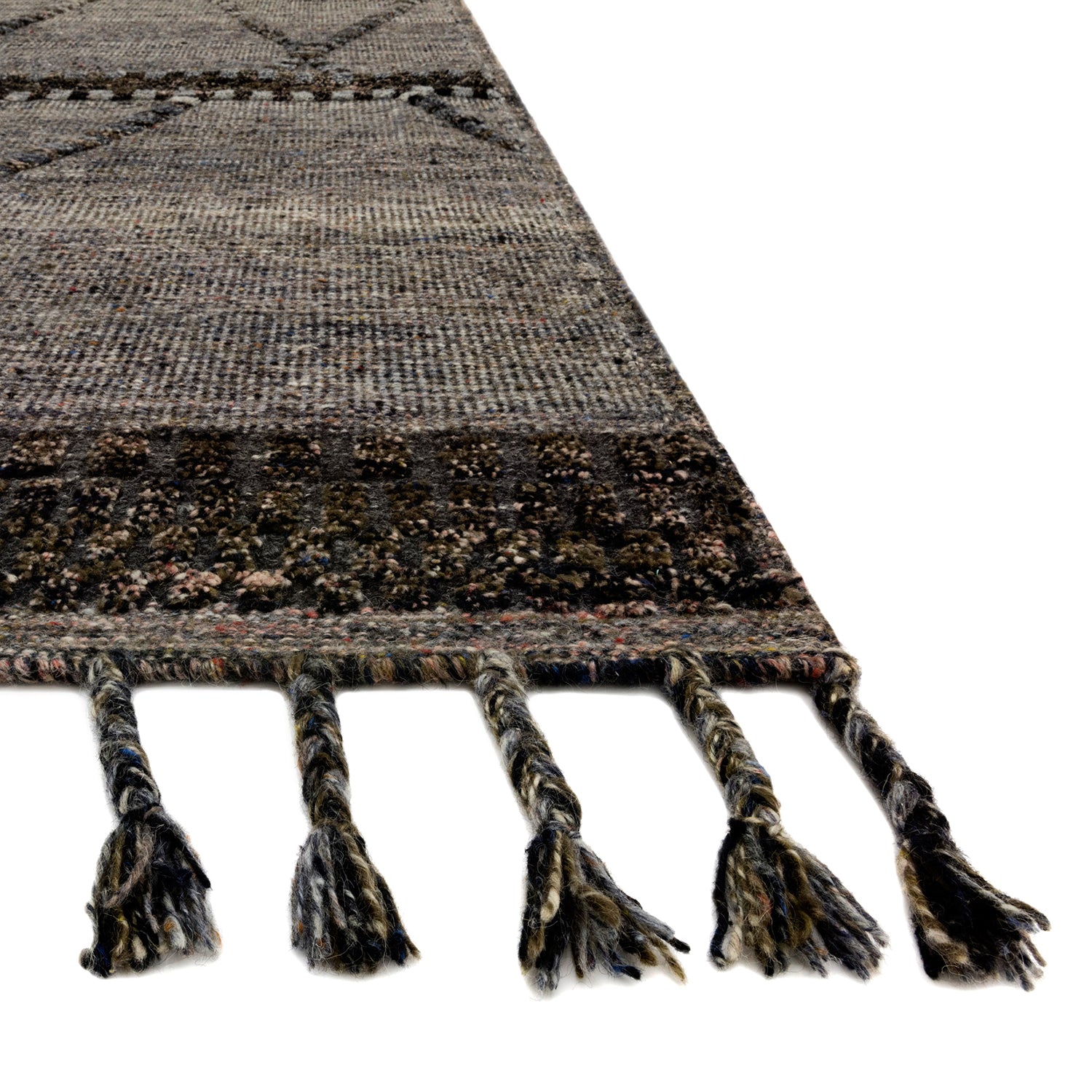 Loloi Iman Gray/Multi Hand Knotted Rug