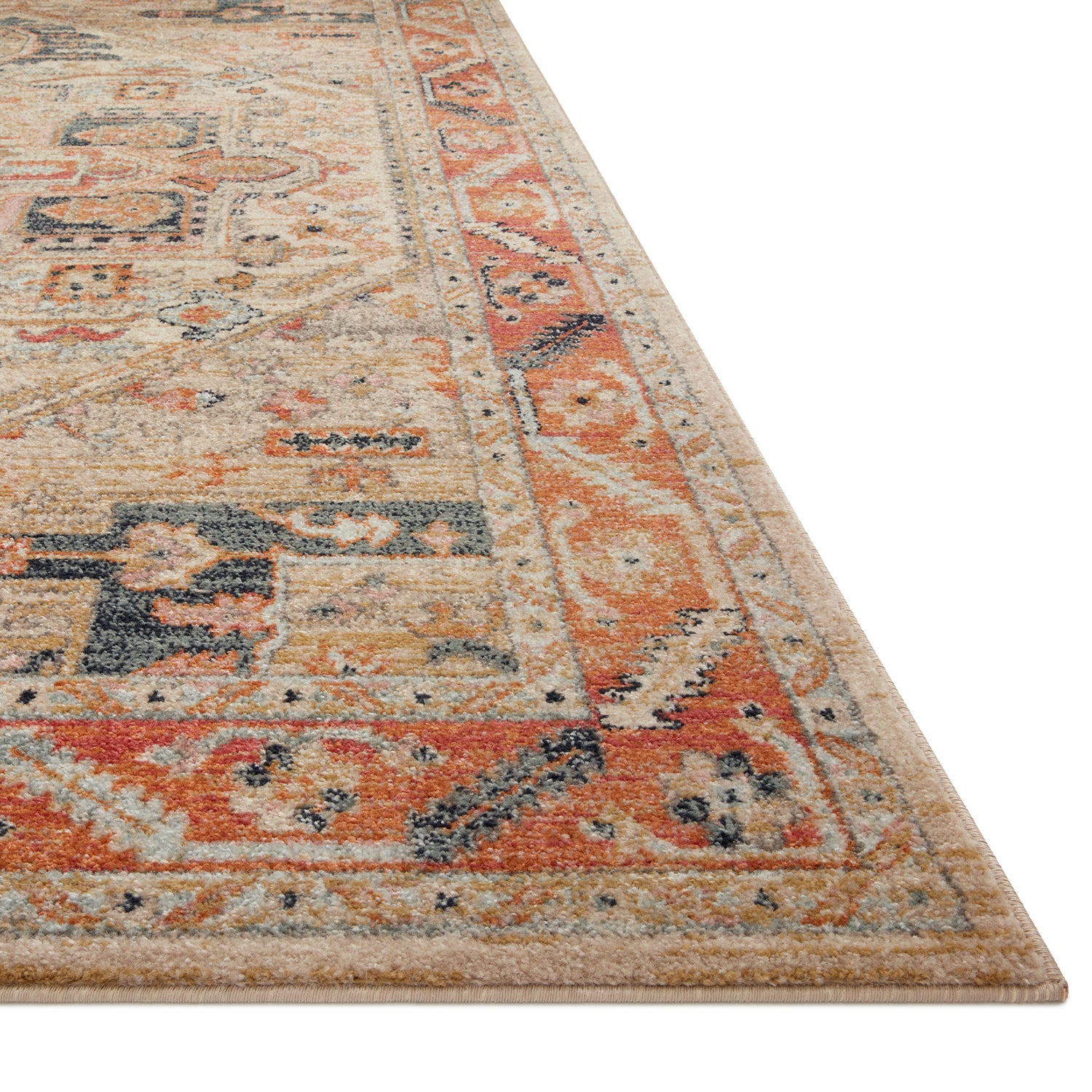 Loloi Jocelyn Sand/Multi Power Loomed Rug