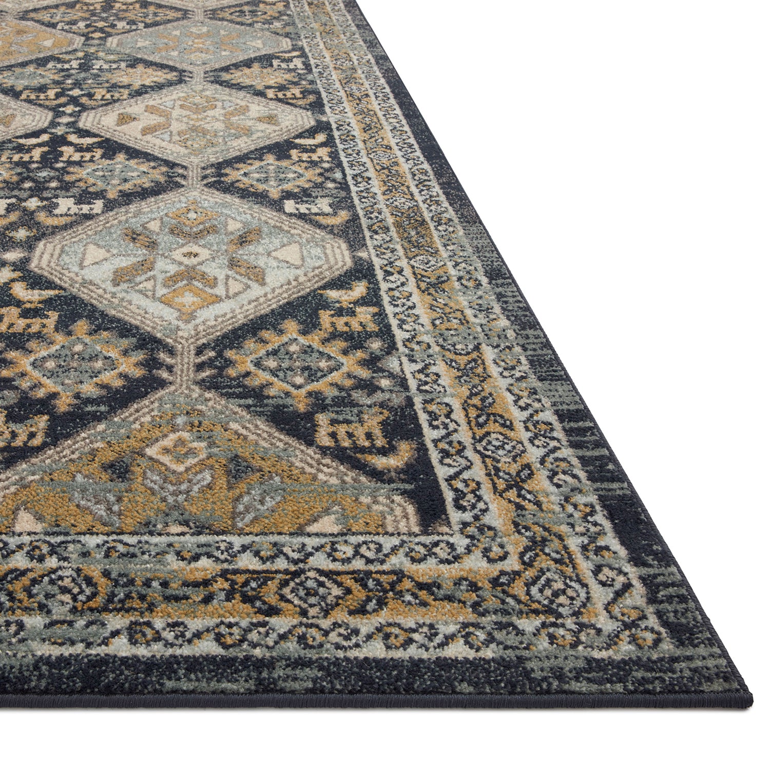 Loloi Jocelyn Navy/Blue Power Loomed Rug