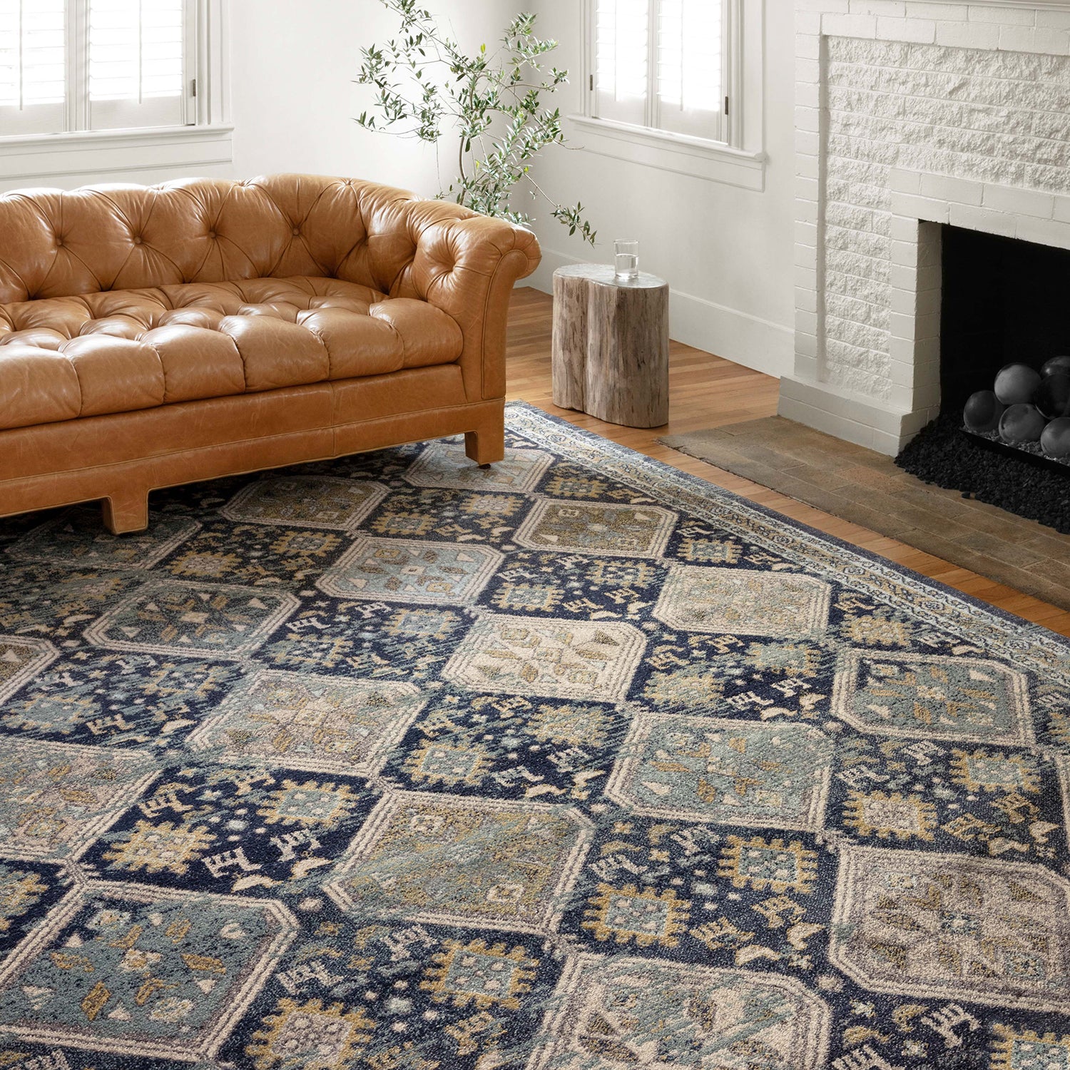 Loloi Jocelyn Navy/Blue Power Loomed Rug